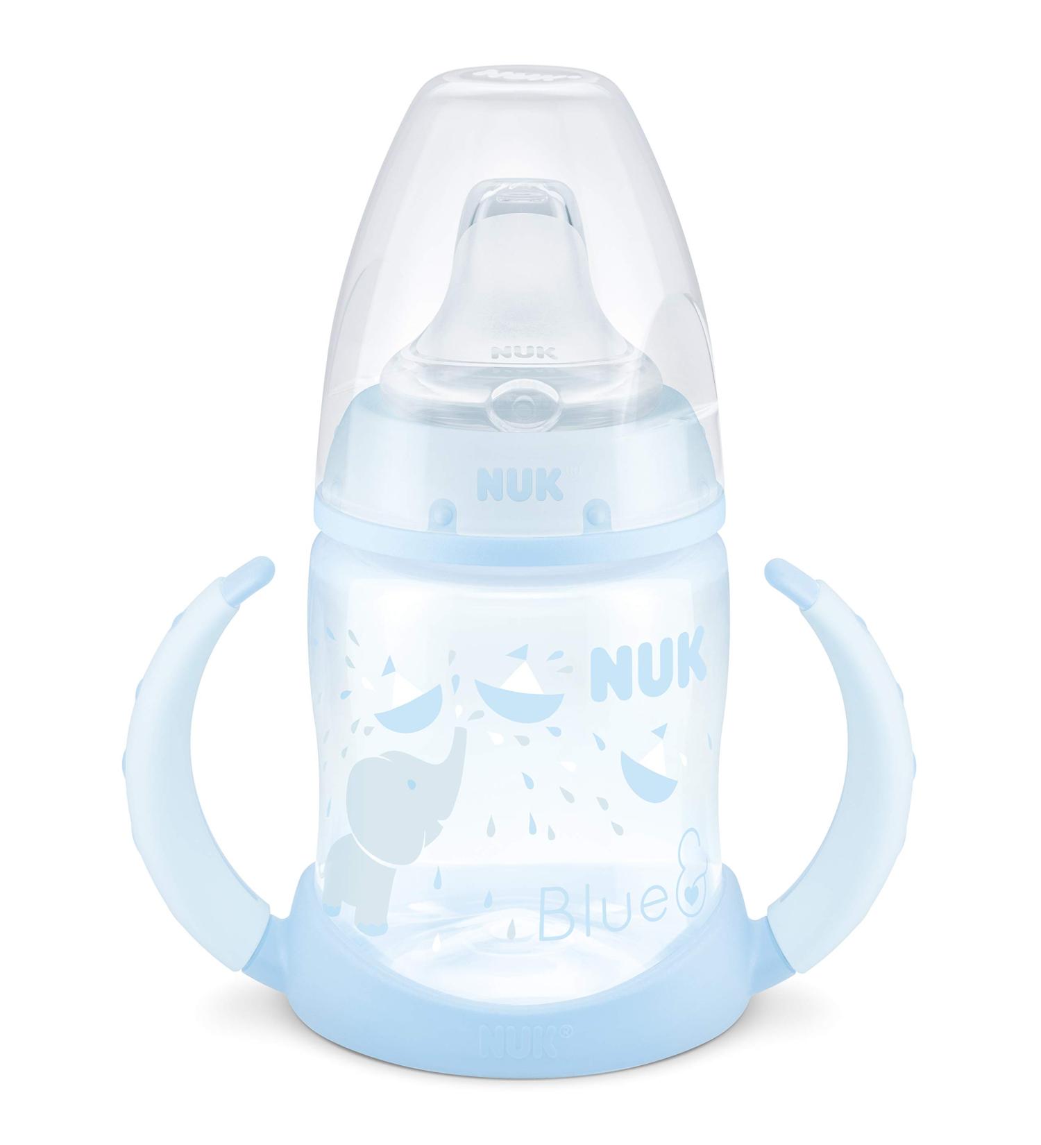 Buy NUK Baby Blue First Choice Drinking Bottle - 150 ml Leak-Proof 6-18 Months - Light Blue | International Shipping Available - Buy Online on GoSupps.com