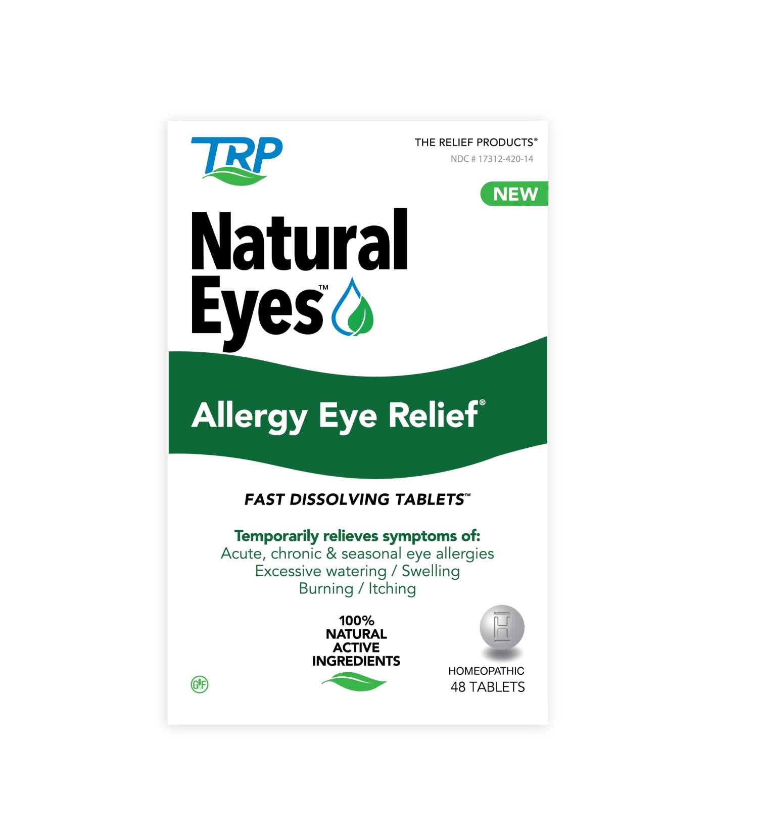 Natural Eyes Allergy Relief Tablets | Fast Dissolving for Itchy Burning & Watery Eyes - International Shipping Available - Buy Online on GoSupps.com