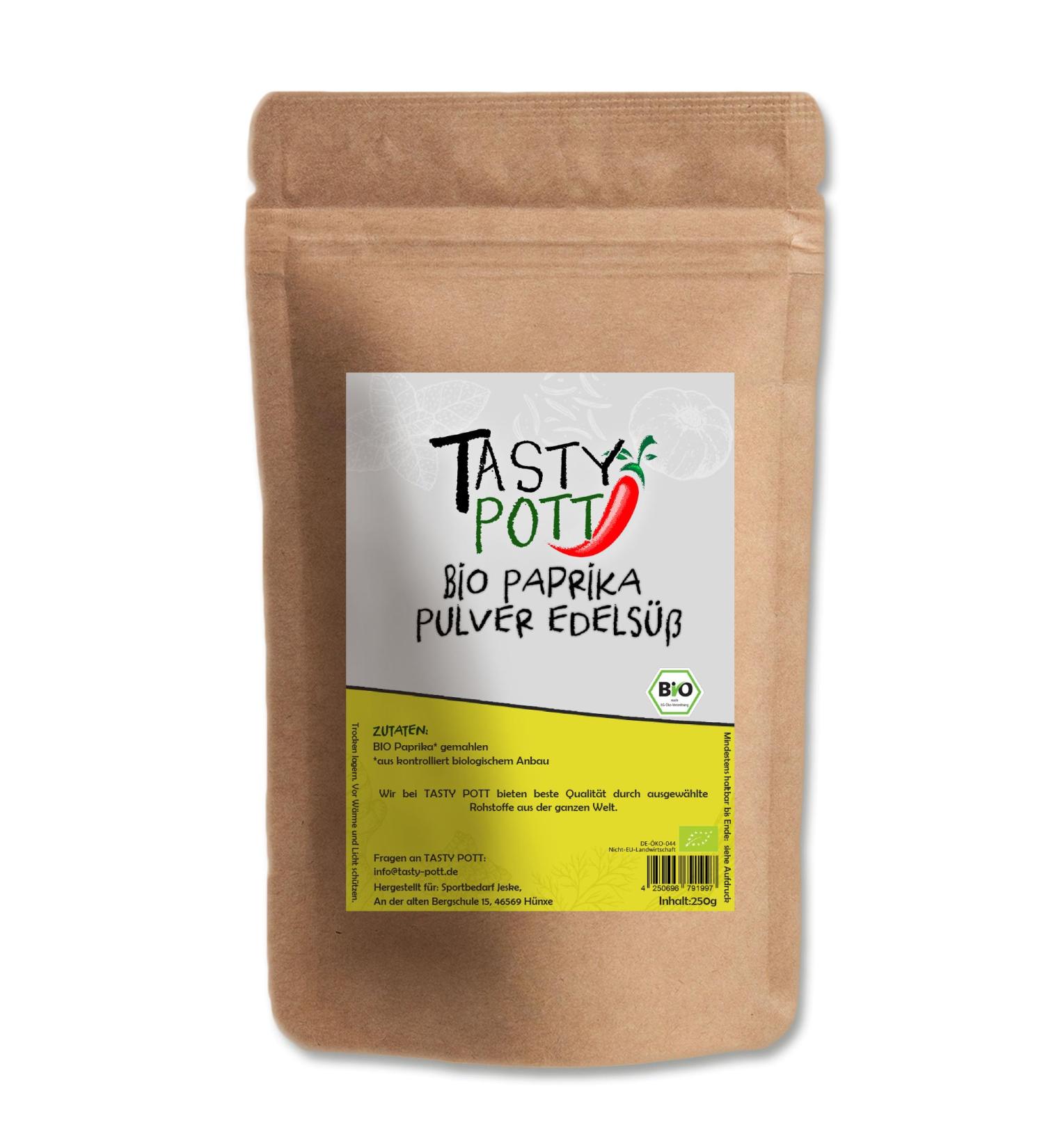 Tasty Pott Organic Pepper 250g Bag - For Cooking & Roasting - Marinating & Refining - Premium Seasoning - Organic Flavor - Storage Bag - Buy Online on GoSupps.com