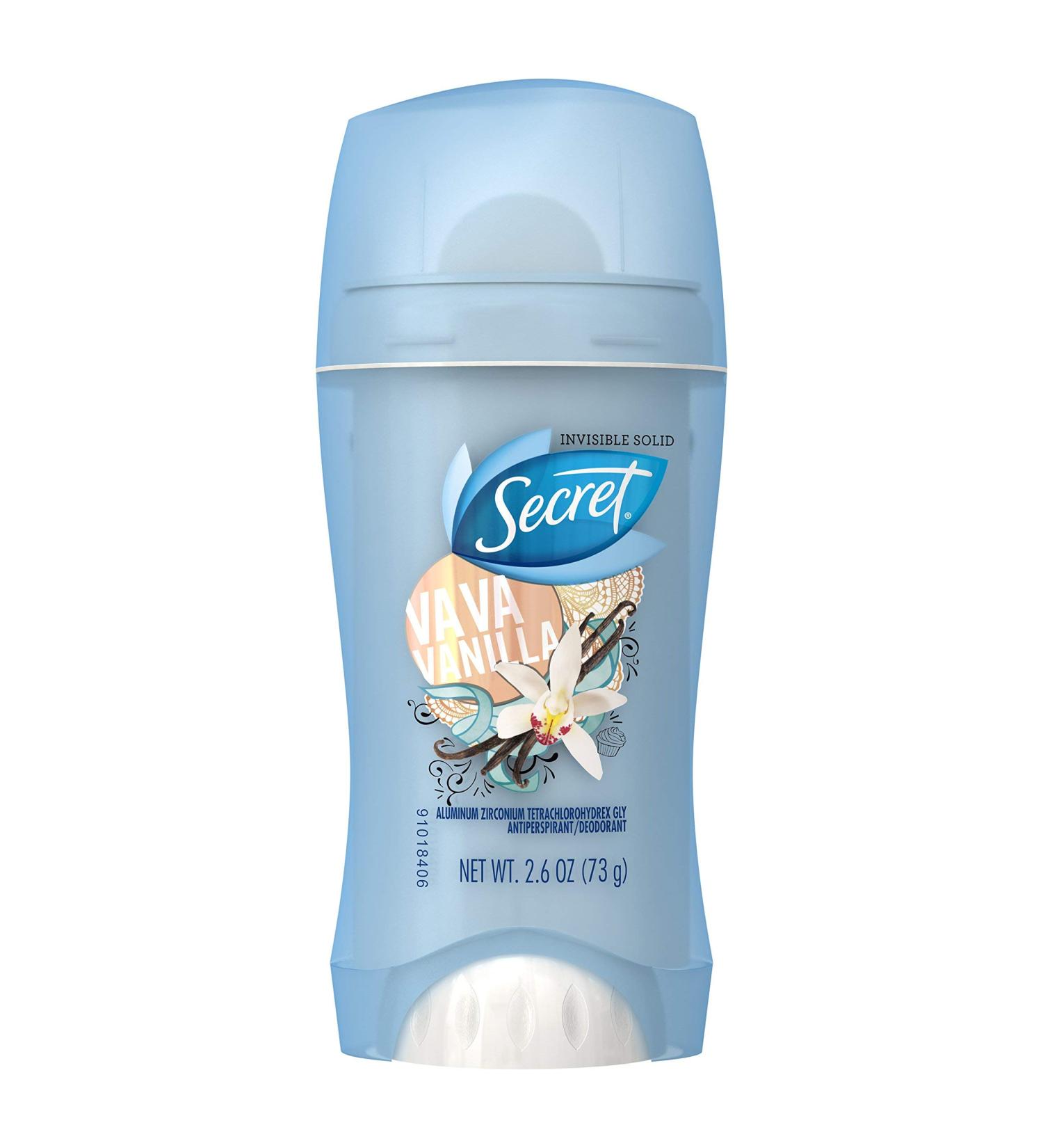 Secret Scent Expressions Anti-Perspirant Deodorant Invisible Solid Va Va Vanilla 2.60 oz (Pack of 2)