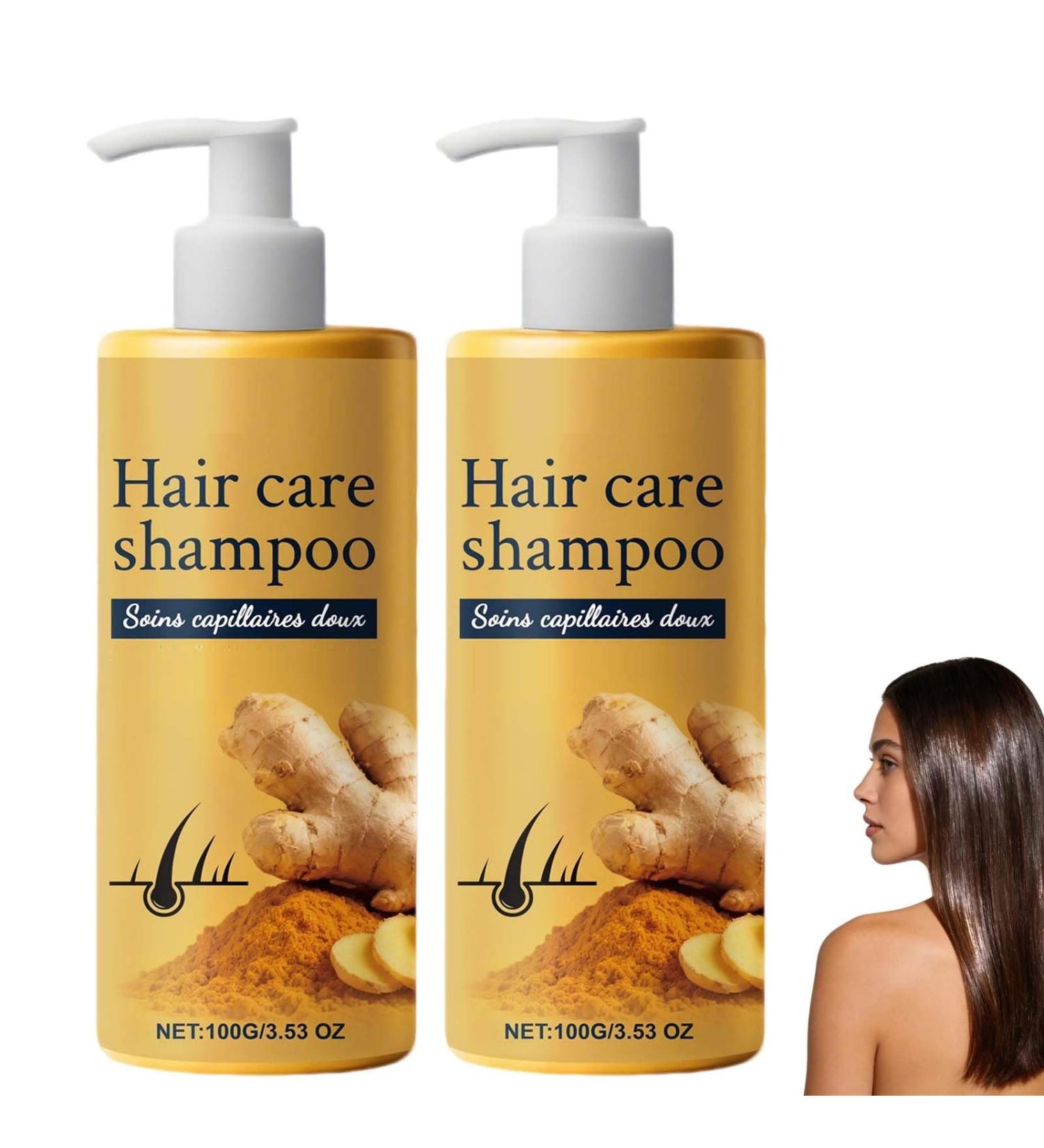  XUSHAOLUN Ginger shampoo for hair care anti-dandruff sebum-regulating shampoo soothes itchy sensitive scalps and reduces dandruff moisturizes (2PCS) - Buy Online on GoSupps.com