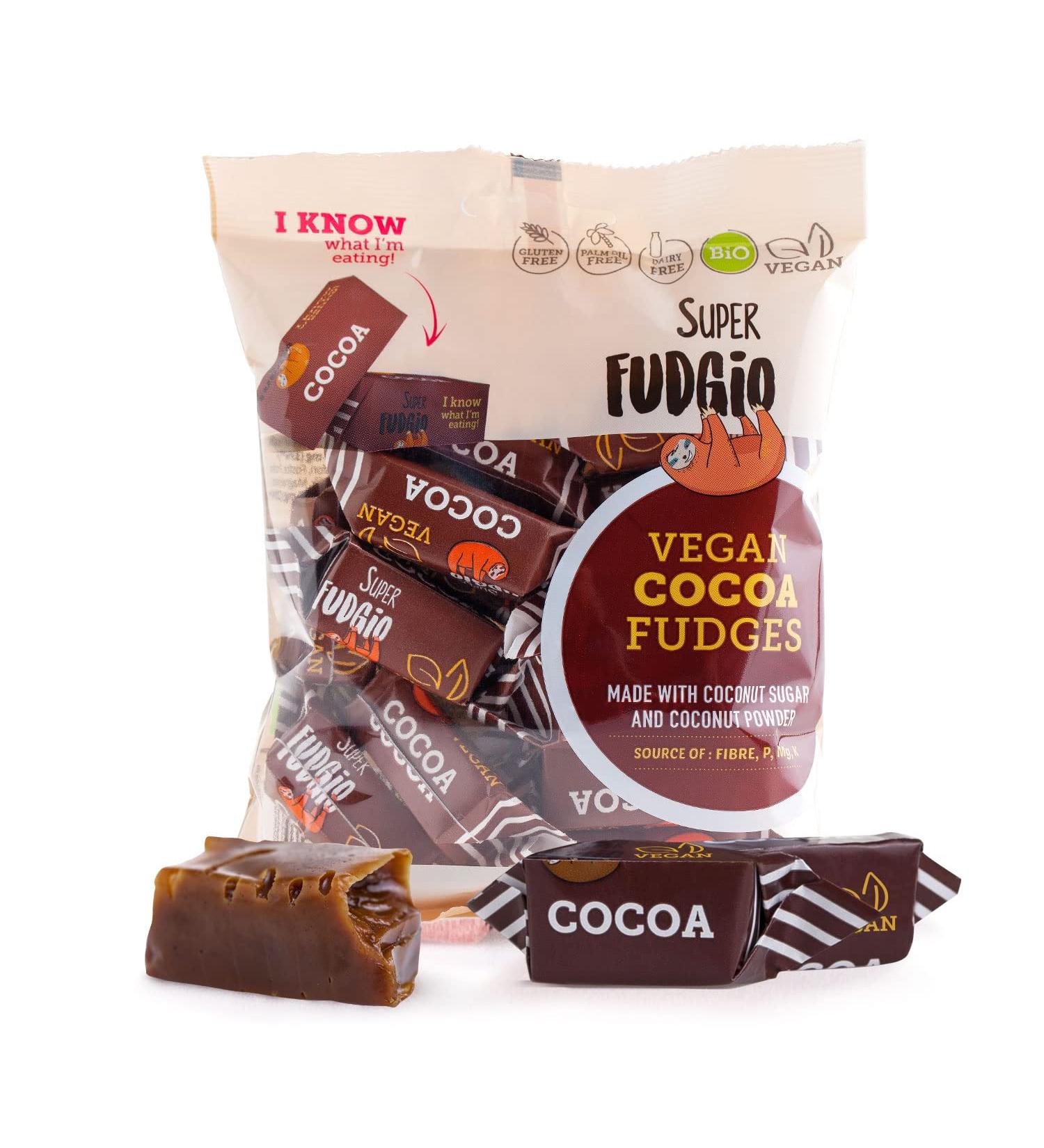  SUPER FUDGiO Super Fudgio - Vegan Cocoa Fudges - Toffe Fudge (10 x 150 g) - Buy Online on GoSupps.com