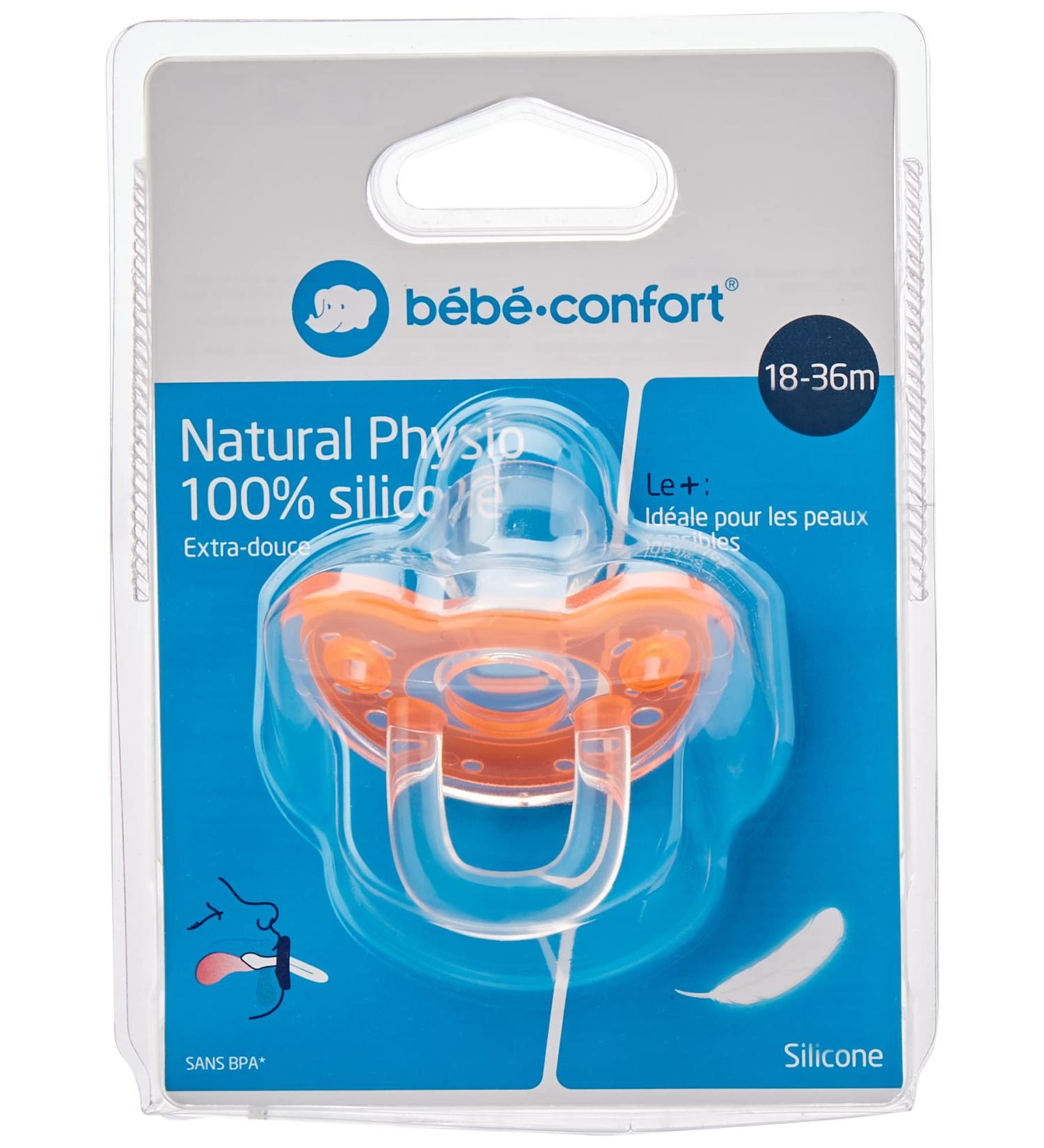 B b confort Natural Physio Silicone Pacifier for 18 36 Months | Random Colors | International Shipping - Buy Online on GoSupps.com