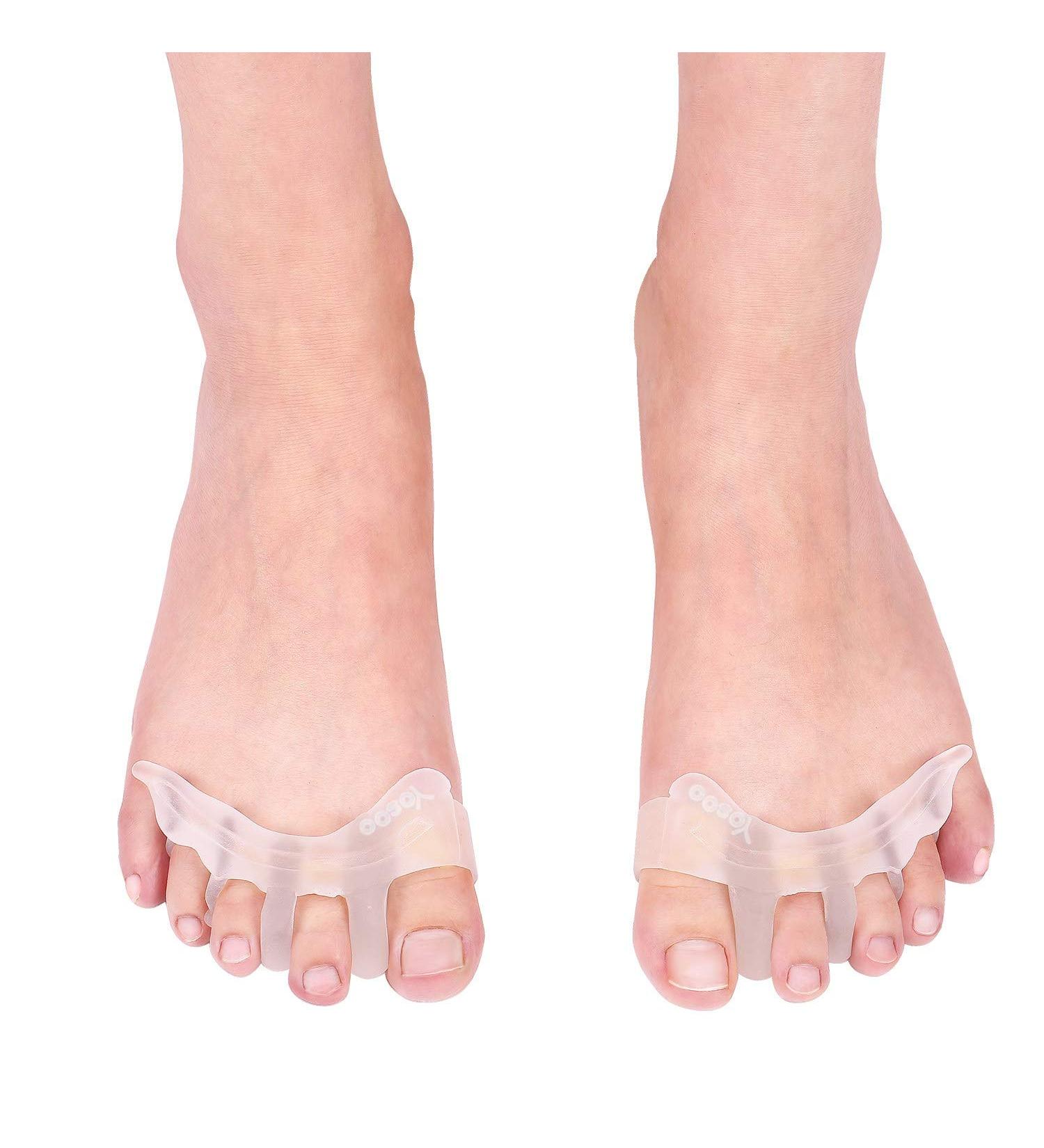 Comfortable Gel Toe Separators and Spacers for Men and Women - Toe Protector and Stretcher for Easy Wear in Shoes - Buy Online on GoSupps.com