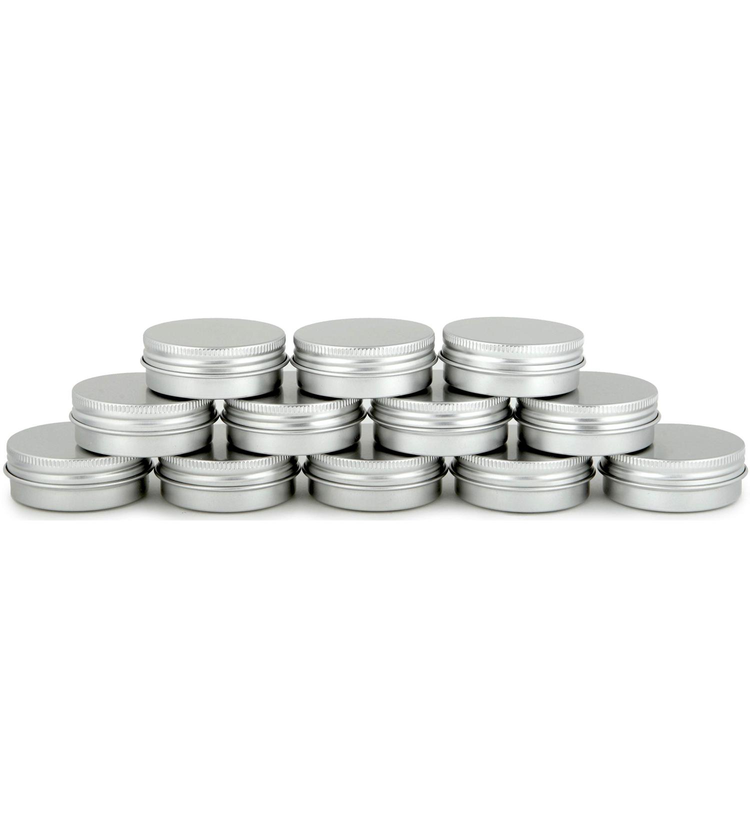 Buy Vivaplex 1 oz Aluminum Tin Jars with Lids - 12 Pack | International Shipping Available - Buy Online on GoSupps.com
