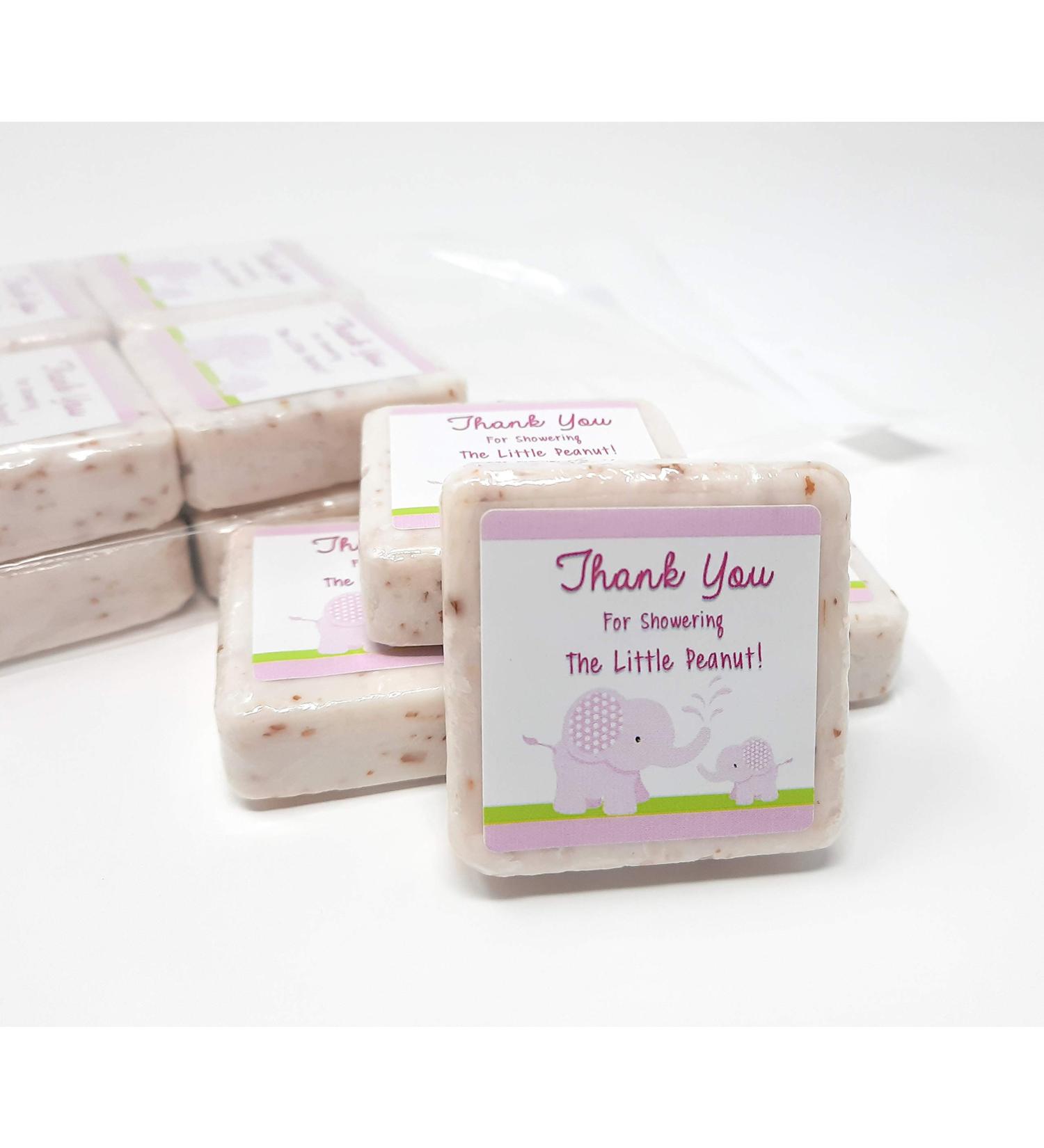 12 Pink Elephant Thank You Soap Favors - Girl Baby Shower - 1.5oz Elephant Favors - Buy Online on GoSupps.com
