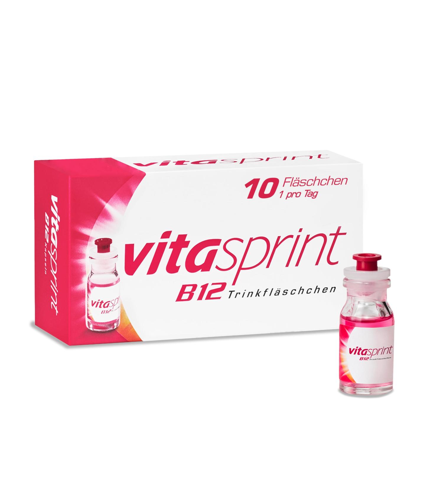 VitaSprint B12 Drinking Bottles - Boost Energy & Combat Fatigue with High-Dose Vitamin B12 & Protein | 10-Hour Formula - Buy Online on GoSupps.com