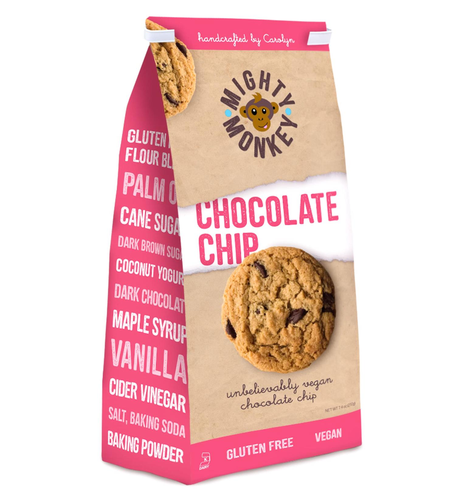 Mightylicious Handcrafted Cookies - Soft & Chewy Gluten-Free, Dairy-Free, Non-GMO, Kosher, Vegan - 7.4 Oz - Buy Online on GoSupps.com