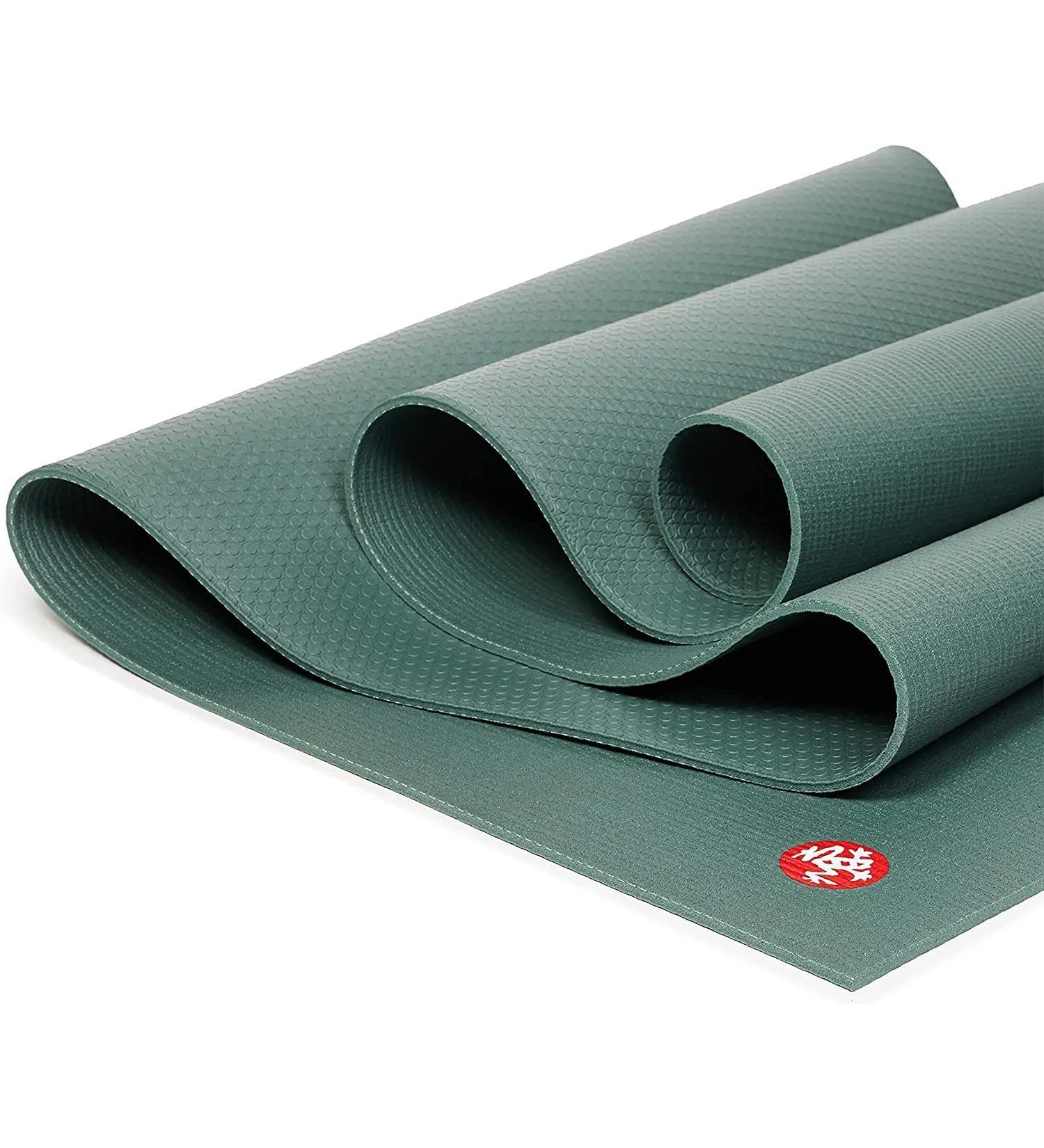Manduka PRO Lite Yoga Mat - Lightweight Non Slip Cushioned Mat for Women and Men - 4.7mm Thick - 71 Inch - Black Sage Green - Buy Online on GoSupps.com