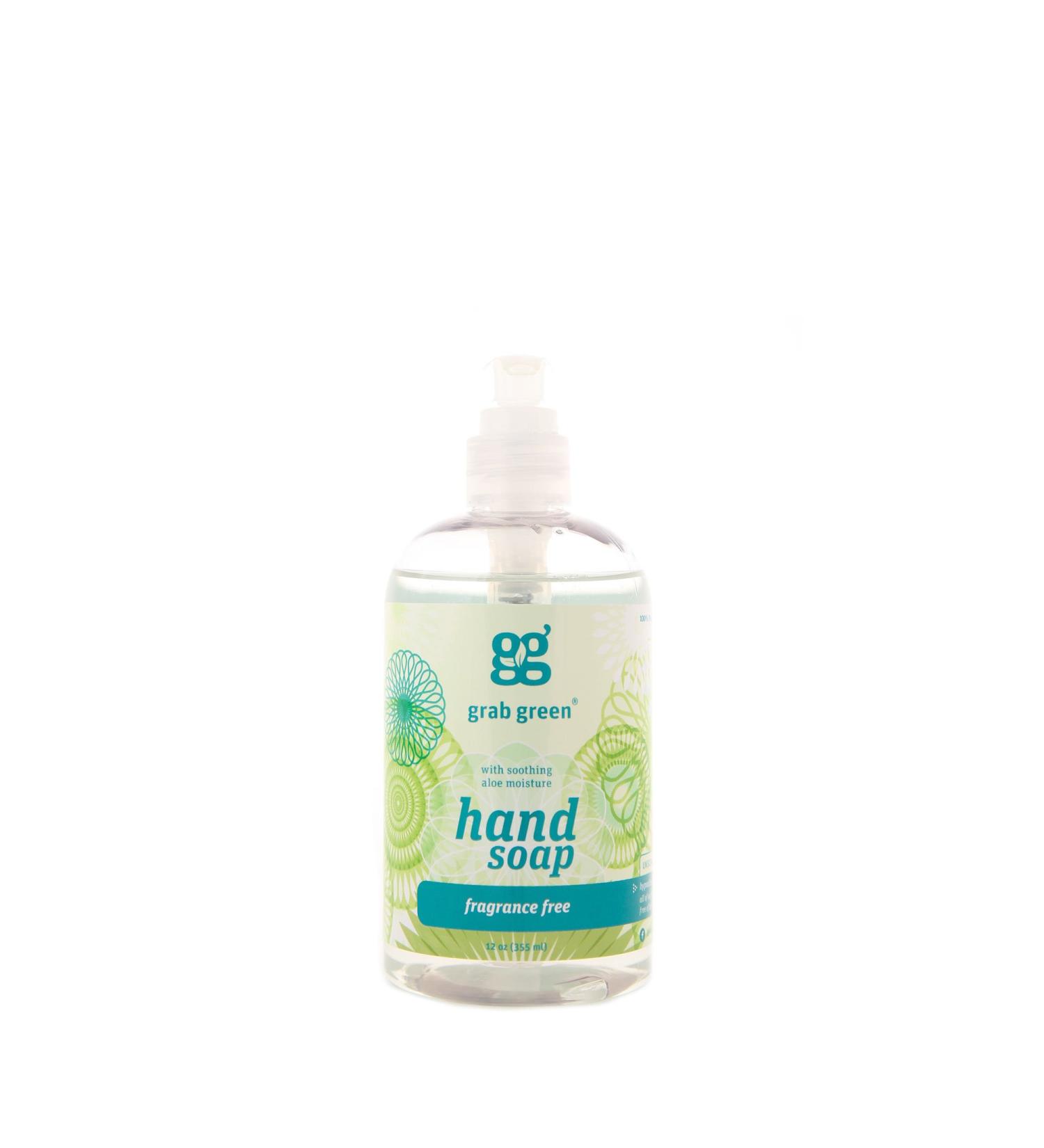 Grab Green Hand Soap Fragrance Free 12 oz (355 ml)