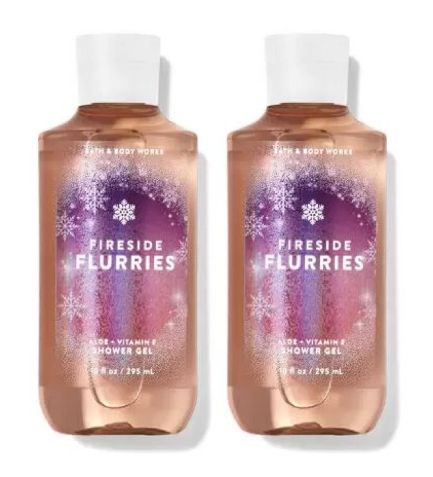 Bath and Body Works Gift Set of of 2 - 10 Fl Oz Shower Gel (Fireside Flurries)