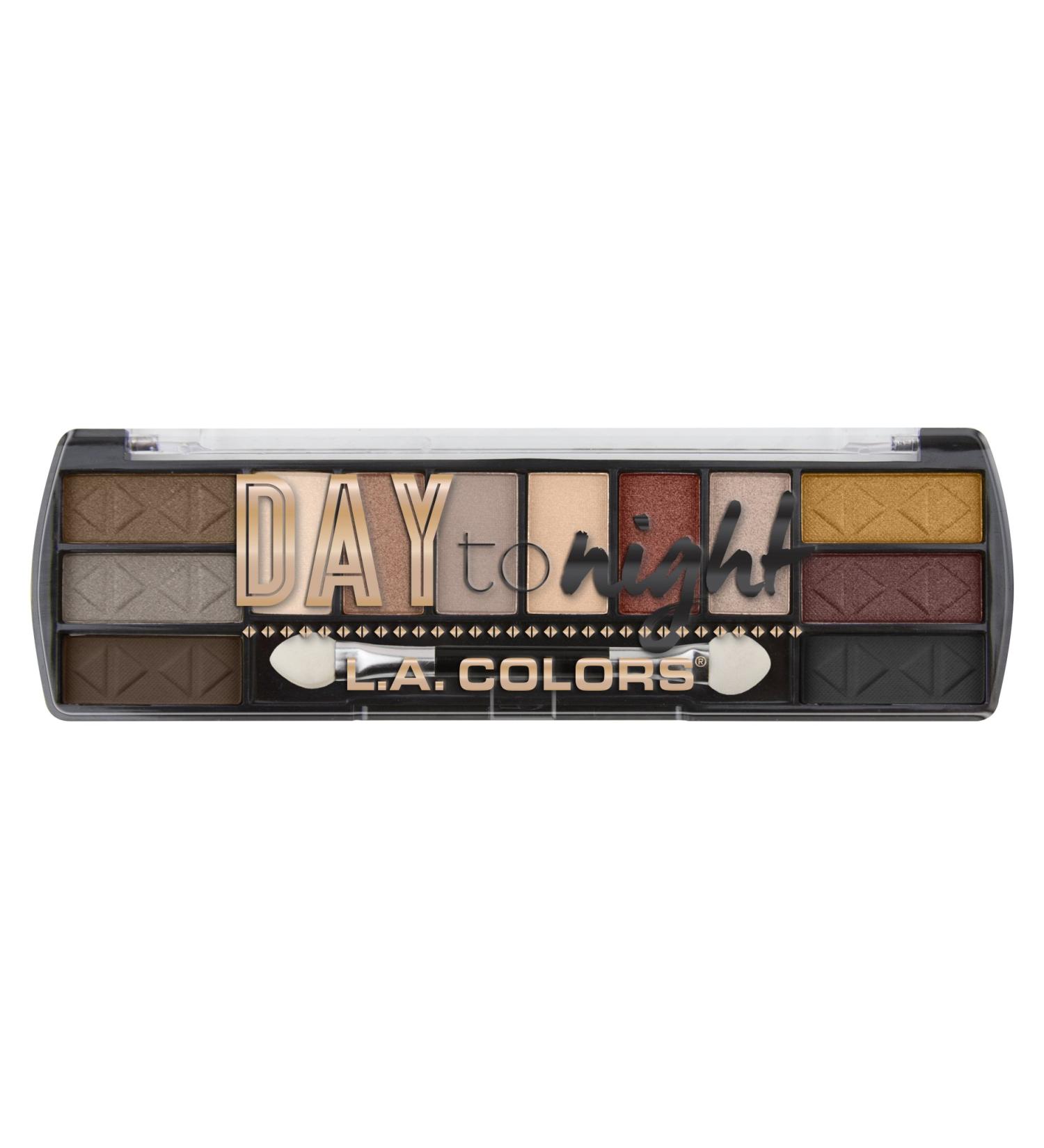 L.A. COLORS Day To Night Eyeshadow Palette - Sundown, 12 Color, 0.28 oz. (CES430) - Buy Online on GoSupps.com