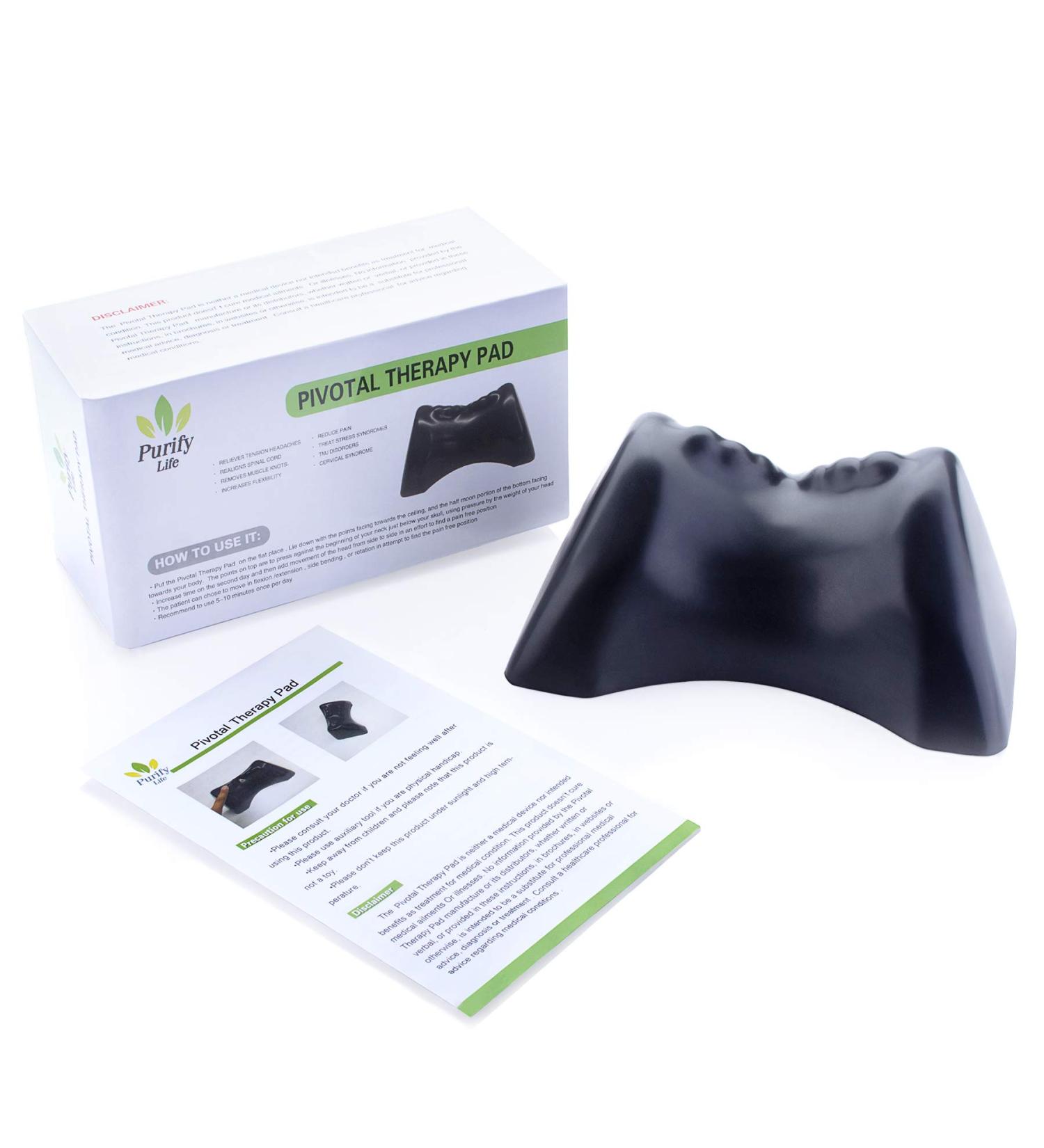 Pivotal Therapy Occipital Release Tool: Cervical Traction Neck Pillow for Lumbar Dysfunction, TMJ, Neck Pain Relief, Spinal Alignment, Tension Headaches - Buy Online on GoSupps.com