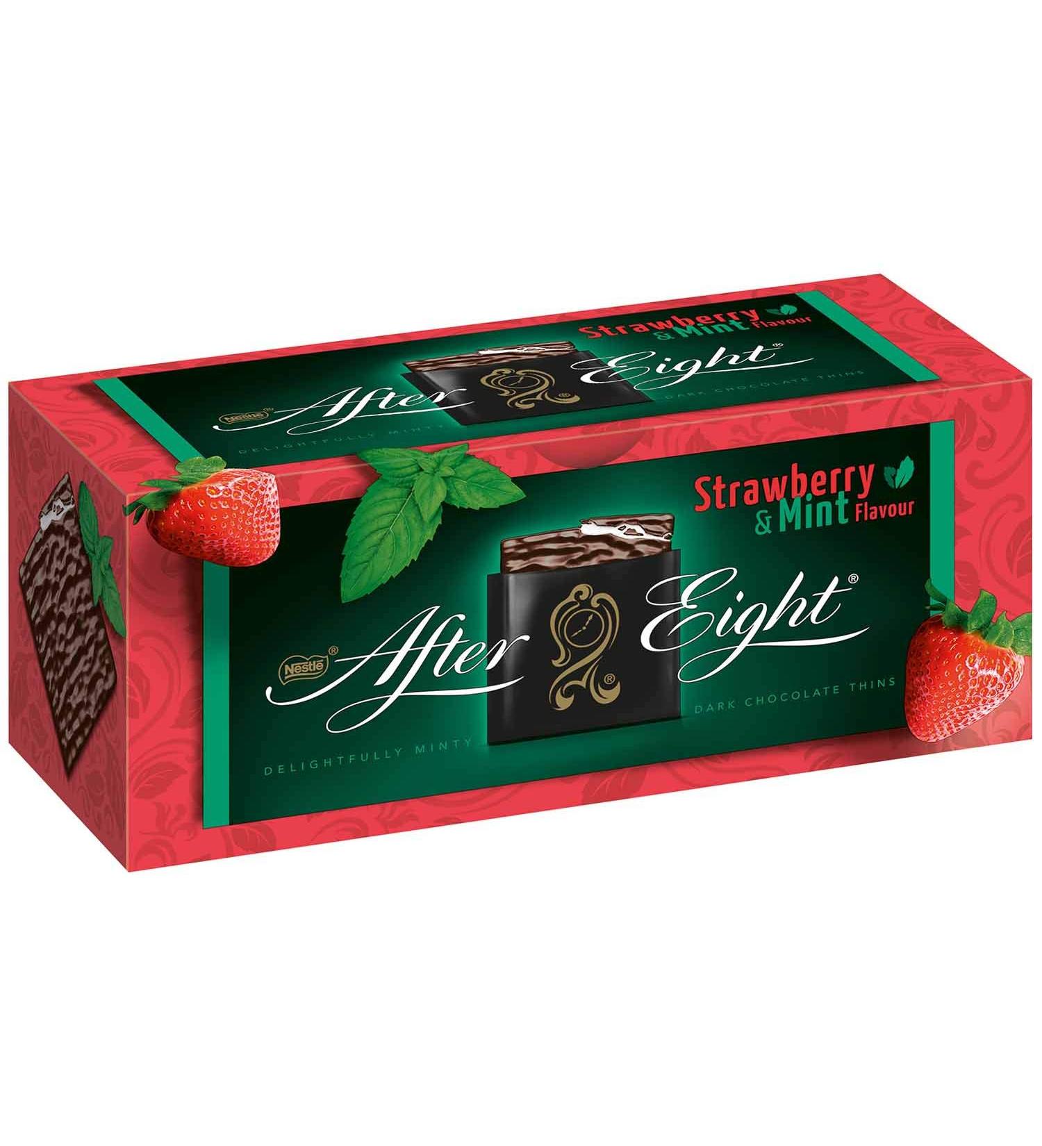 After Eight Mint Chocolate Bars - Limited Edition Mint & Strawberry Flavor (200g) | International Shipping Available - Buy Online on GoSupps.com