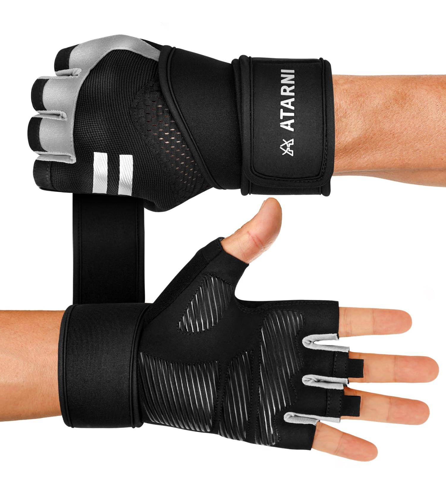 Premium Fitness Gloves for Men & Women | Wrist Protection & Perfect Grip - Ideal for Strength Training Weightlifting Bodybuilding & CrossFit - Gray XL - Buy Online on GoSupps.com