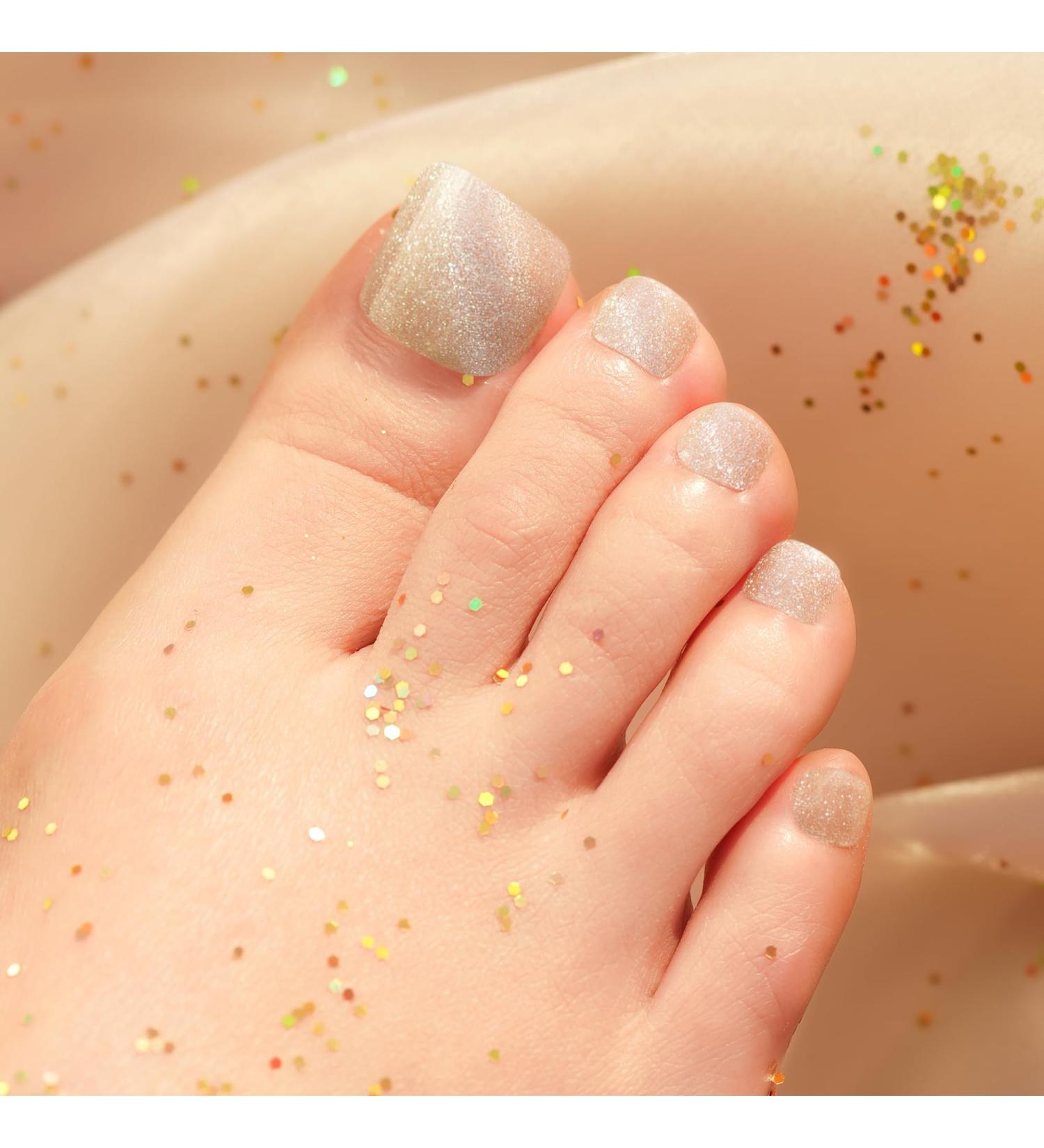 Danni & Toni Half Hardened Gel Nail Films - Silver Moonbeam Cat Eye Stickers | 37 Nail Foil Wraps for Stunning Pedi & Manicure - Buy Online on GoSupps.com