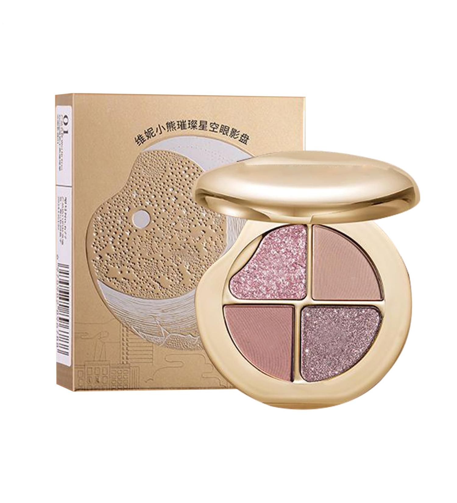 Flkiglm Makeup Face Palette 4In1 Eyeshadow PaletteBlush Highlighter Glitter Suitable for Women Teens Girls Travel No 5 - Buy Online on GoSupps.com