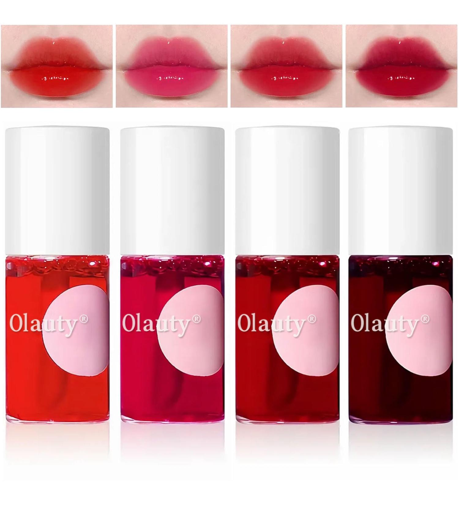 ZARICS 4 Colors Lip Tint Stain Set - Korean Lip Gloss & Multi-Use Lip and Cheek Tint | Long-Lasting Waterproof High Pigment Makeup - Buy Online on GoSupps.com