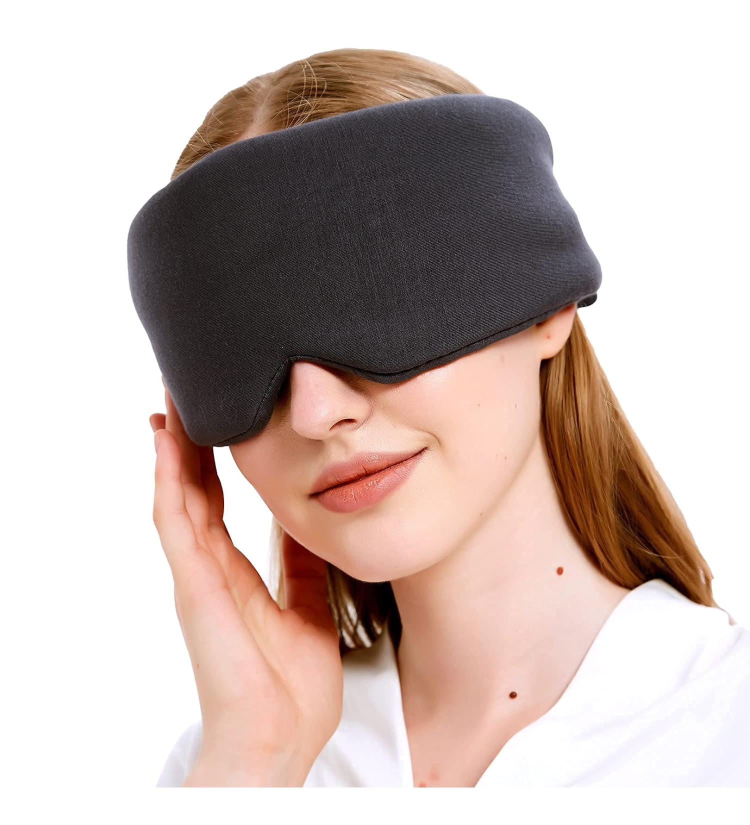 Skin-Friendly Eye Mask for Home/Travel/Work - Elastic, Wrinkle-Resistant, Breathable - Unisex Sleep Mask - Buy Online on GoSupps.com
