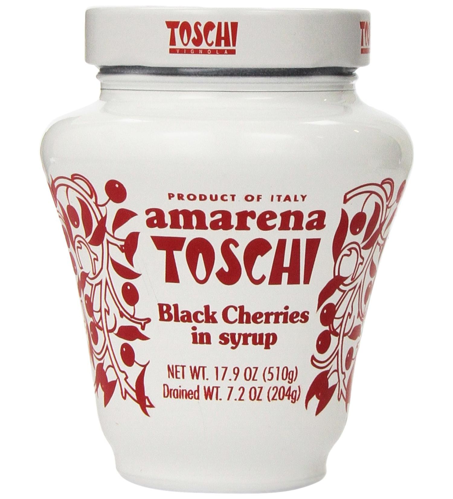 Amarena Toschi Italian Black Cherries in Syrup 17.9 Oz - Authentic Italian Flavor - 1.11 Pound Pack - Buy Online on GoSupps.com