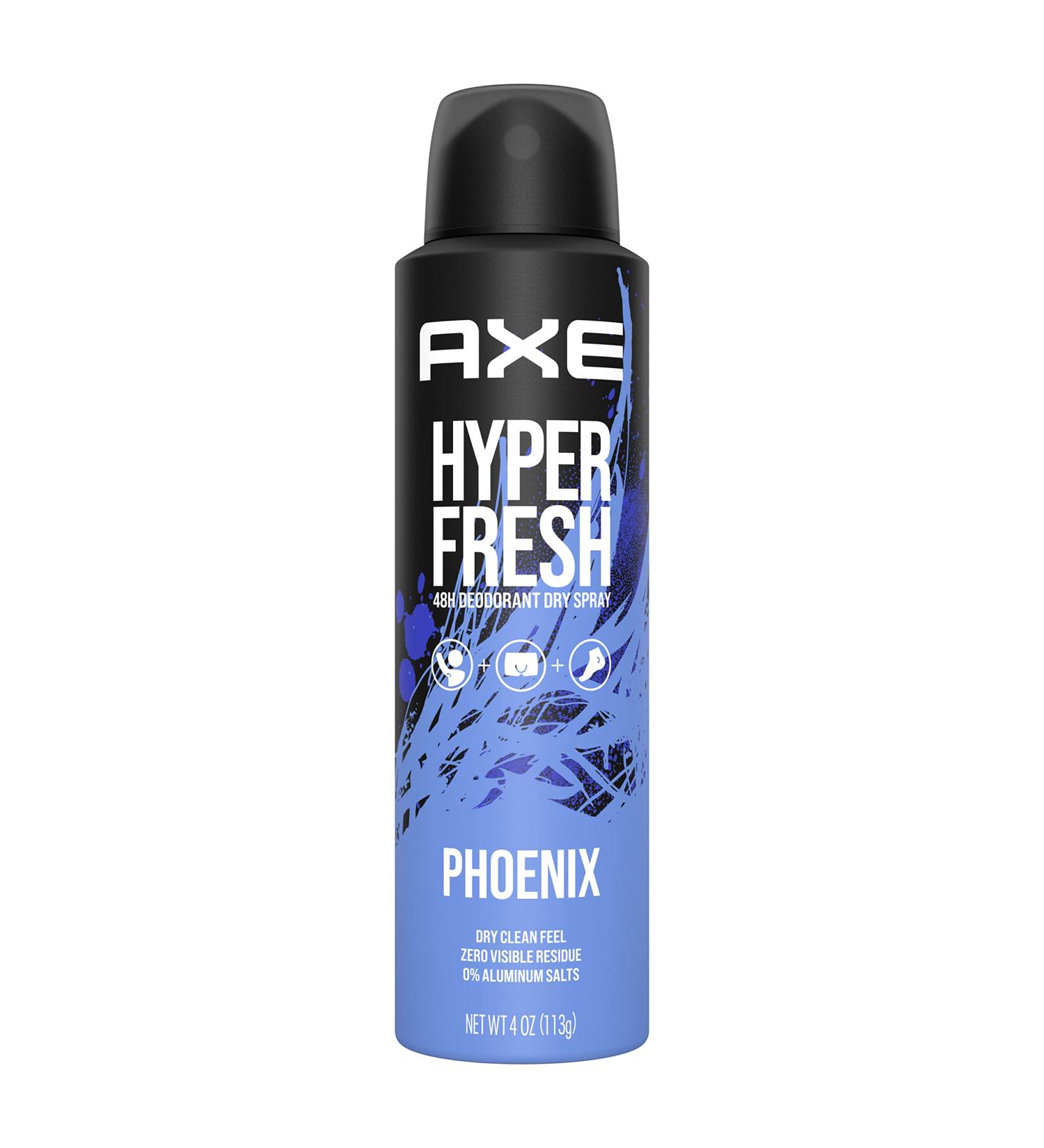 AXE Phoenix Deodorant Spray - 48 Hour Odor Protection Crushed Mint & Rosemary Aluminum-Free No Residue 4 oz - International Shipping Available - Buy Online on GoSupps.com