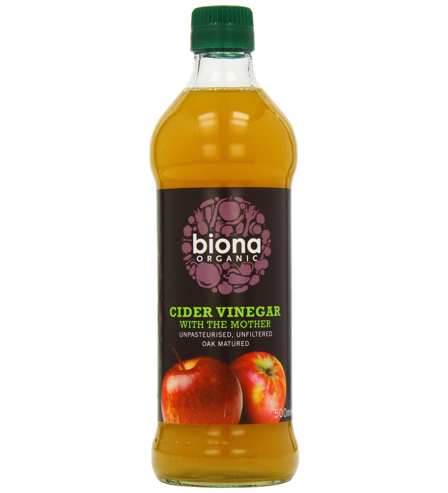 Biona Organic Apple Cider Vinegar 500ml - Pure and Unfiltered - Buy Online on GoSupps.com