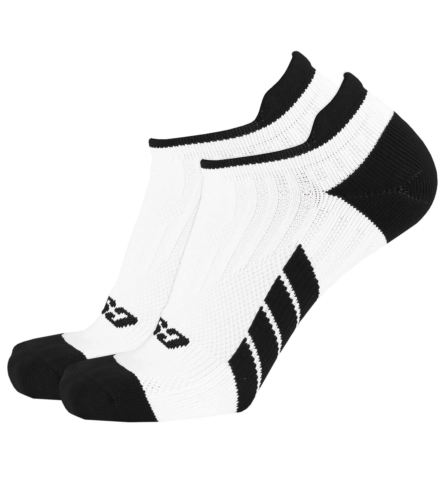 CSX Ankle Socks with Arch Support Compression for Men & Women - Low Cut Fit Black on White Small Size - Buy Online on GoSupps.com
