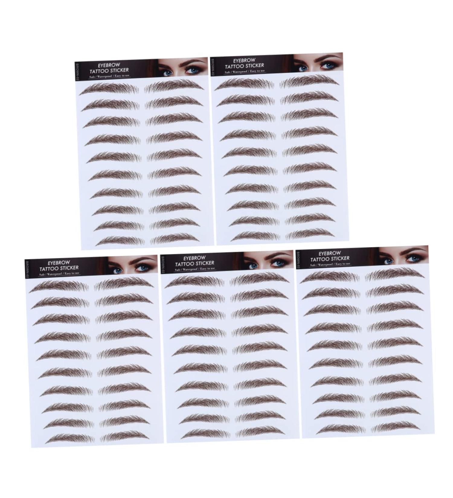 Beavorty 15 Pcs Eyebrow Stickers Eyebrow Transfers Stickers Bionic Eyebrow Imitation Eyebrow 6d Make up Tool - Buy Online on GoSupps.com
