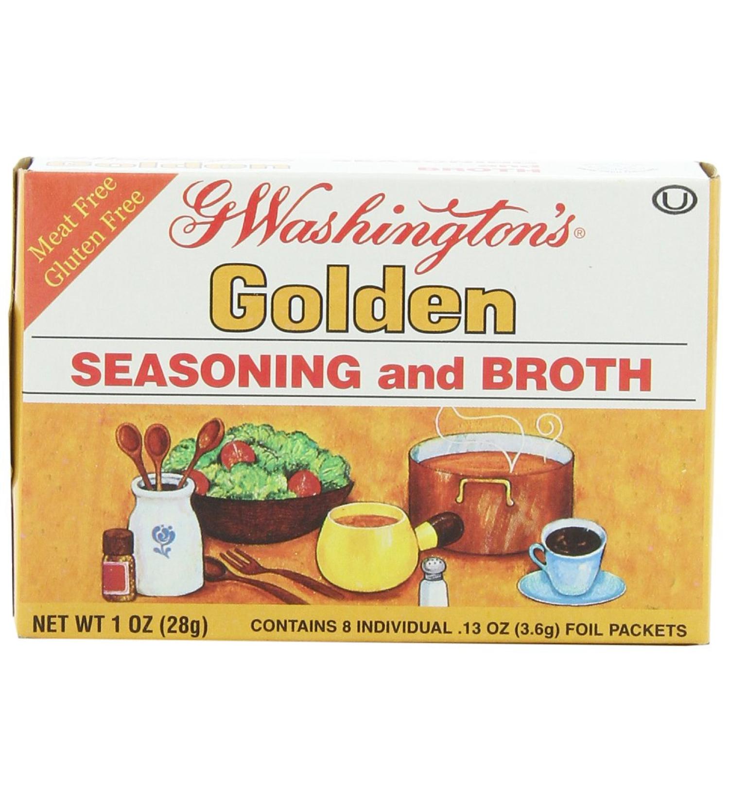 George Washington Golden Seasoning and Broth 1-Ounce Boxes (Pack of 24) - Premium Flavor Enhancer and Broth Base - Buy Online on GoSupps.com
