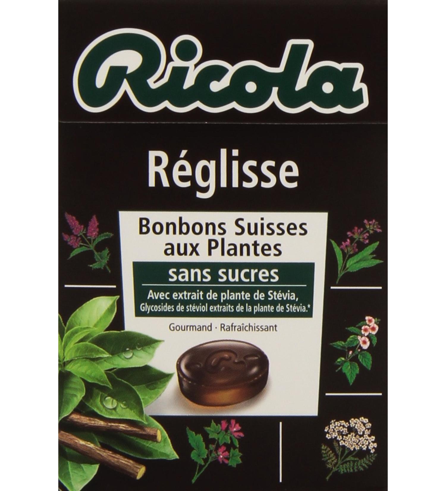 Ricola Sugar Free Swiss Plant Candy with Stevia Plant Extract a Sweetener of Natural Origin - The 50g Box - Buy Online on GoSupps.com