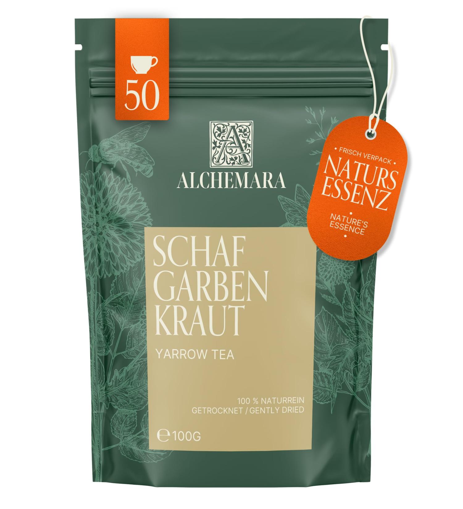  Alchemara Yarrow Alchemara Tea 100g - A gentle embrace of nature - Buy Online on GoSupps.com