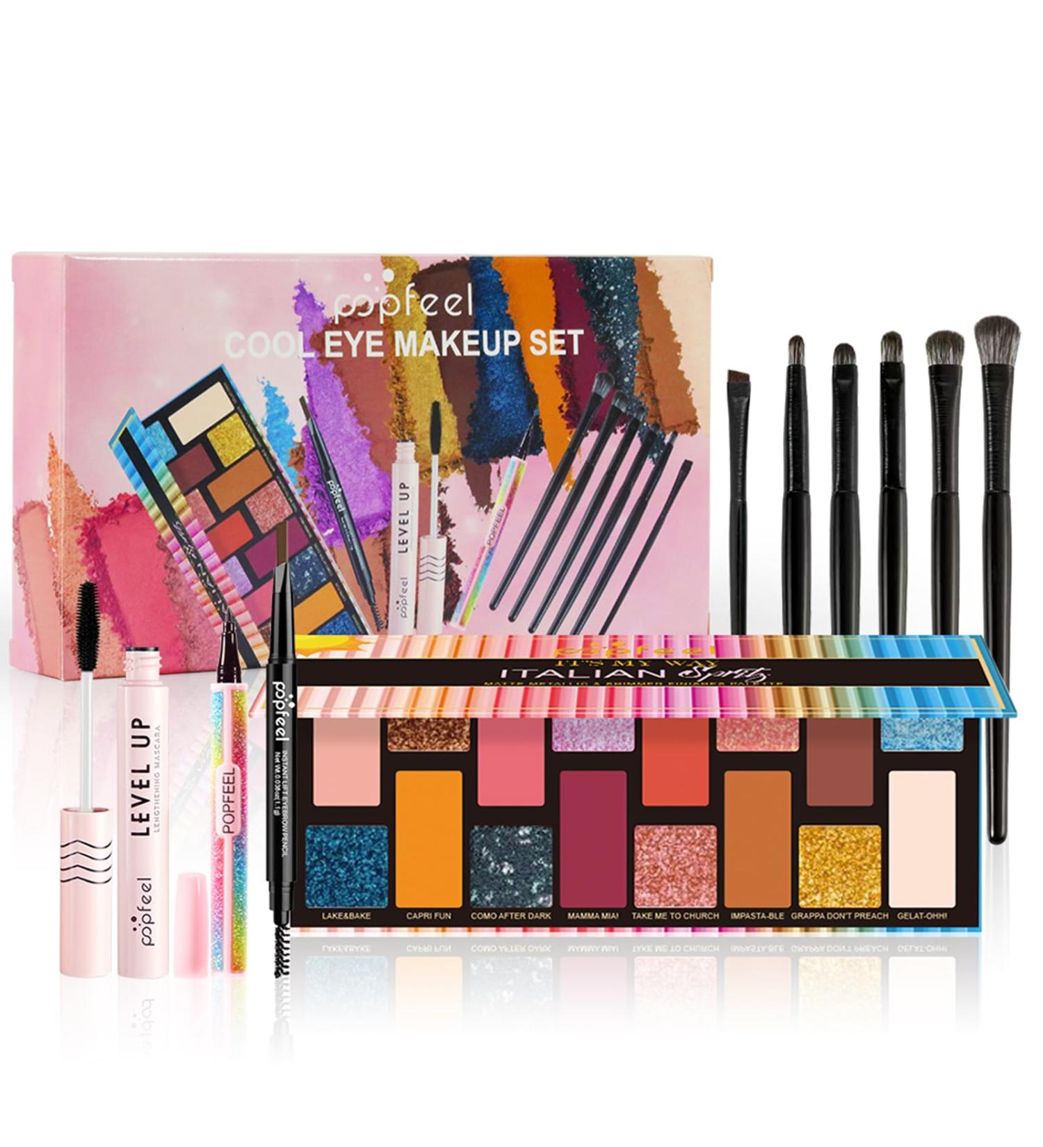 RoseFlower Makeup Kit for Women All in One Makeup Gift Set for Women and Teen Girl Full Makeup Kit with Eyeshadow Palette Mascara Eyeliner Pencil Eye Shadow Brush 141 - Buy Online on GoSupps.com