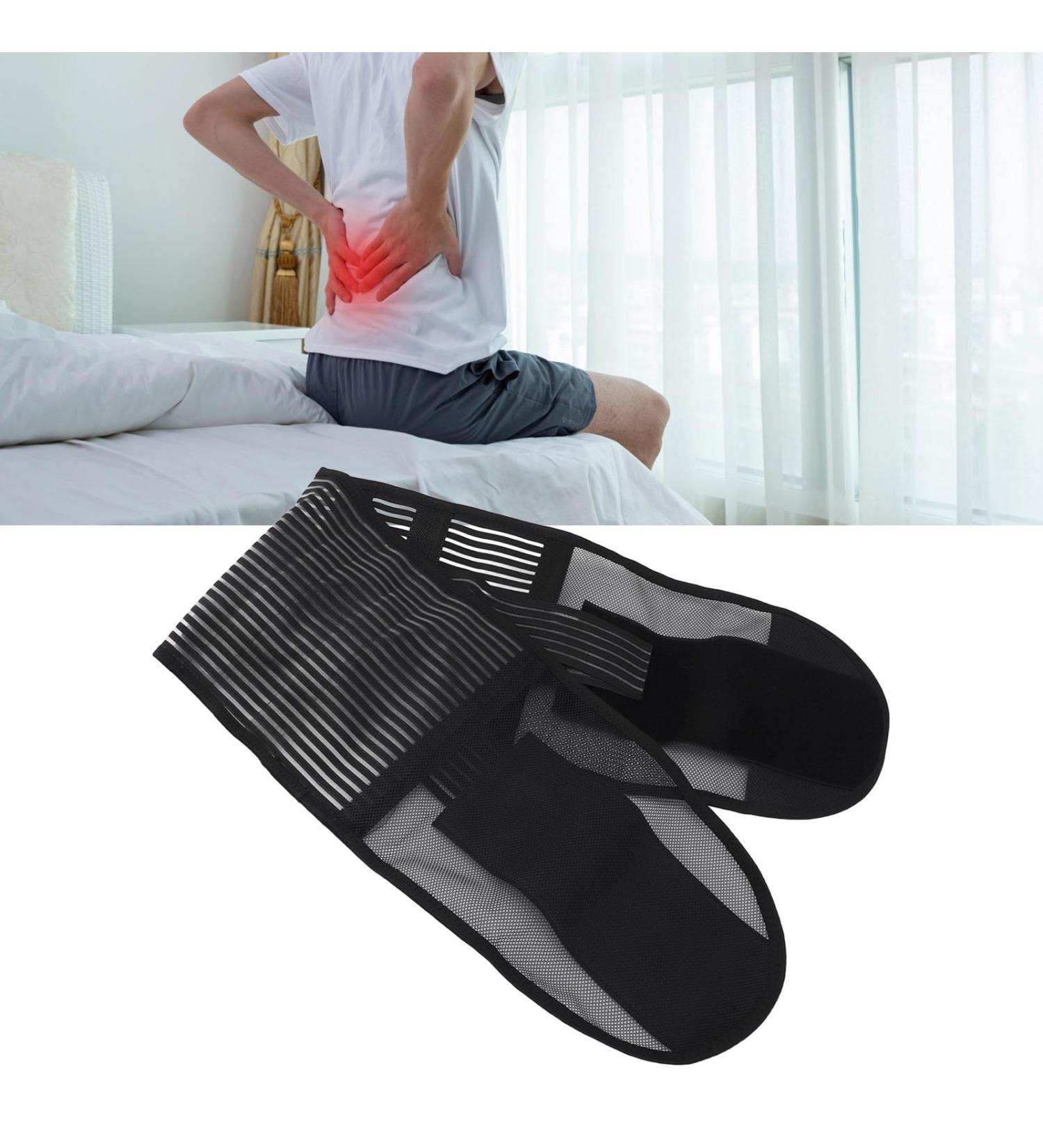 Memory Elastic Steel Plates Back Brace - 360 Locking Bionic Support System for Lumbar Relief | High Elasticity Fishing Net Material - Buy Online on GoSupps.com