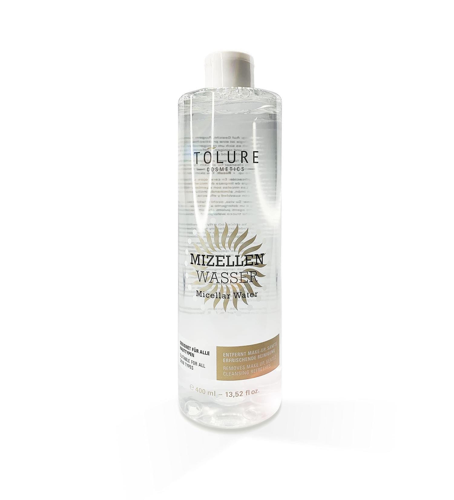 Tolure Cosmetics Micellar Water 400ml - Gentle Cleansing for All Skin Types Waterproof Makeup Remover - Shop Internationally - Buy Online on GoSupps.com