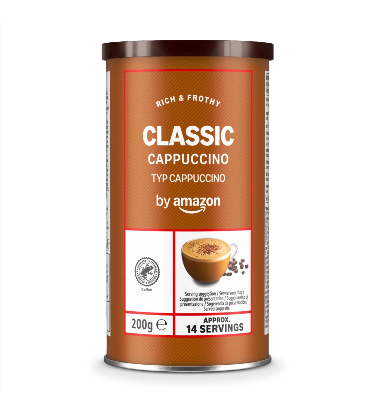 by Amazon Cappuccino Instantan Classic 200g - Rainforest Alliance Certified 200 g (Lot de 1) - Buy Online on GoSupps.com