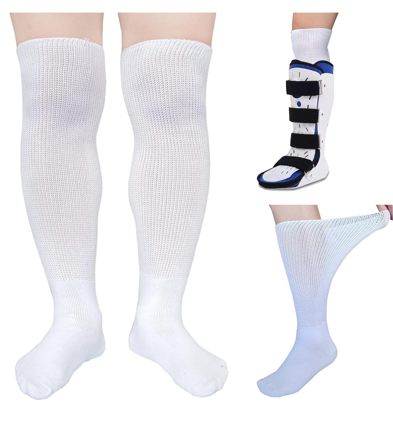 CIRZUEX Air cast Walker Boot Replacement Socks - 2 Pairs Orthopedic Fracture Boot Socks - Buy Online on GoSupps.com