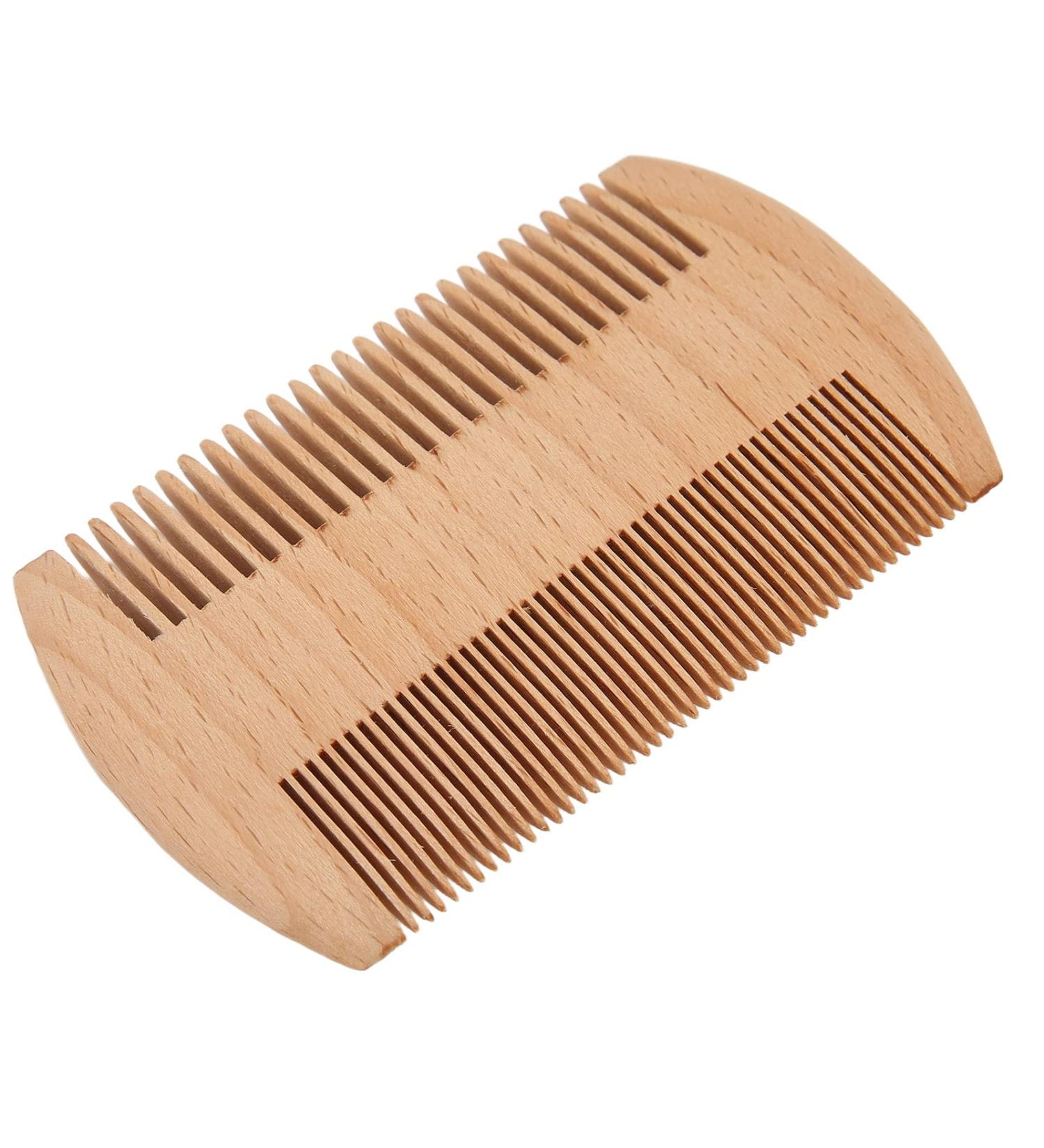 Buy Wooden Beard Comb - Portable Fine Teeth Grooming Tool for Men | International Shipping Available - Buy Online on GoSupps.com