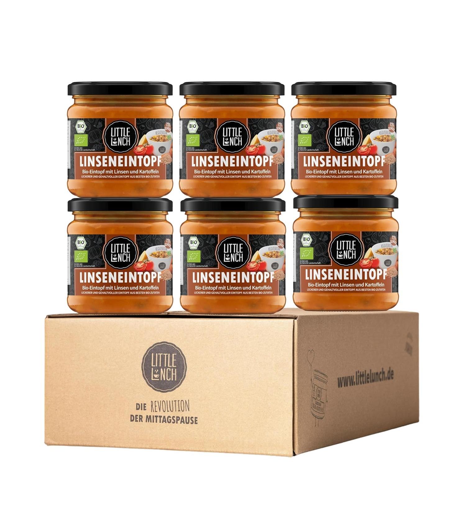 Buy Little Lunch Organic Lentil Stew - 100% Organic Vegan Sugar-Free Lactose-Free No Artificial Additives - 6x350g | International Shipping Available - Buy Online on GoSupps.com