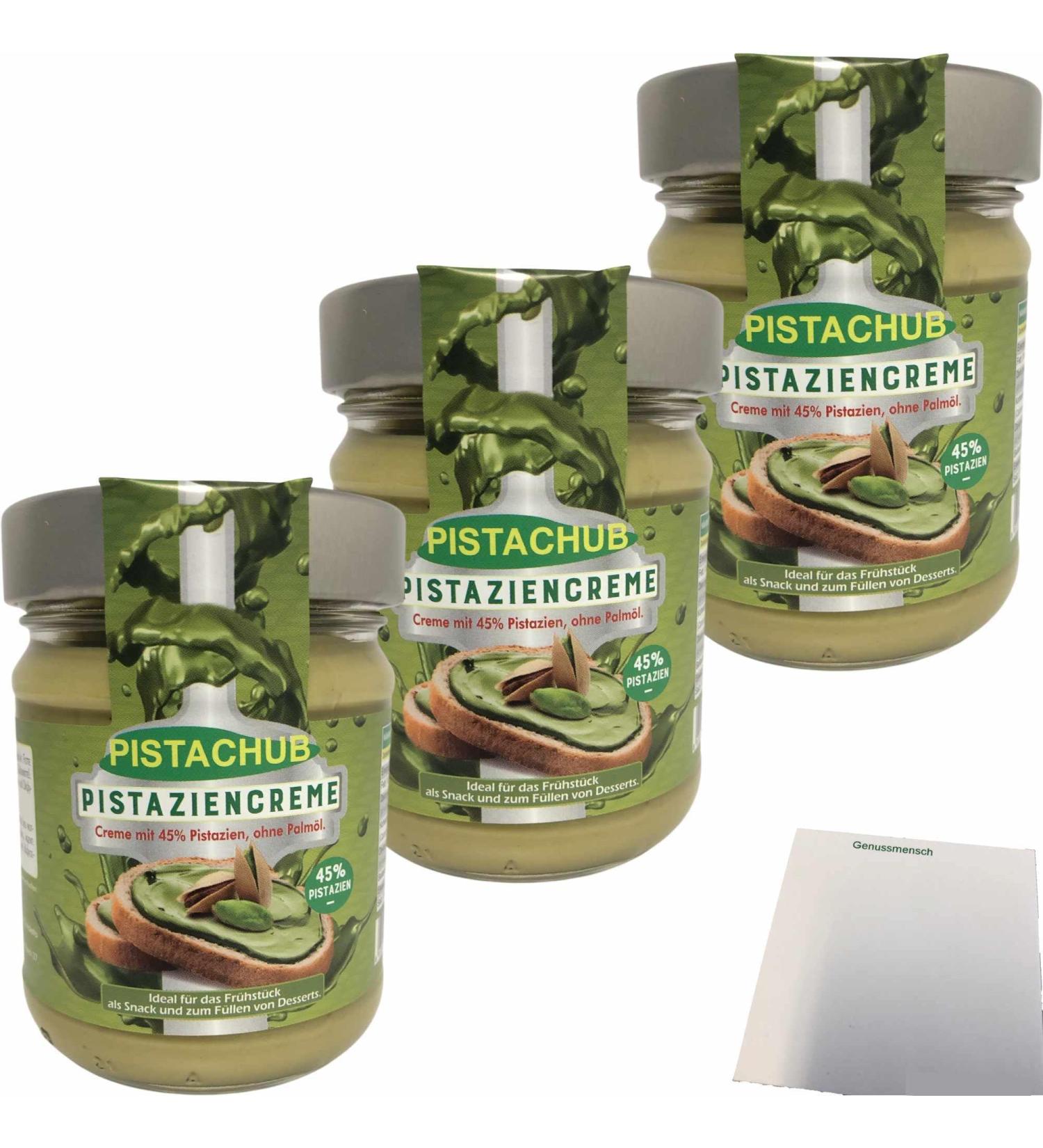Pistachub Pistachub Pistachub Pistachio Cream 45% Pistachio Cream (3 x 190g) + Usy Block - Buy Online on GoSupps.com