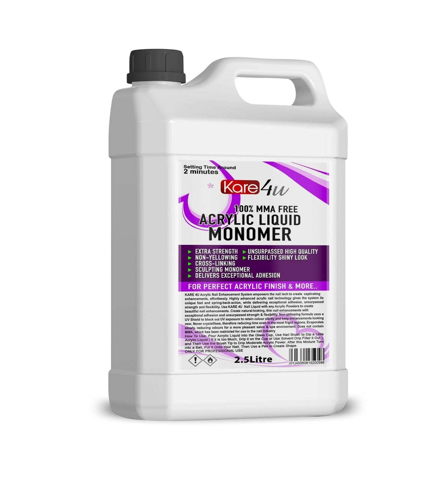 New Nail Sculpting Acrylic Liquid Monomer Salon 100ml -10litre Uk