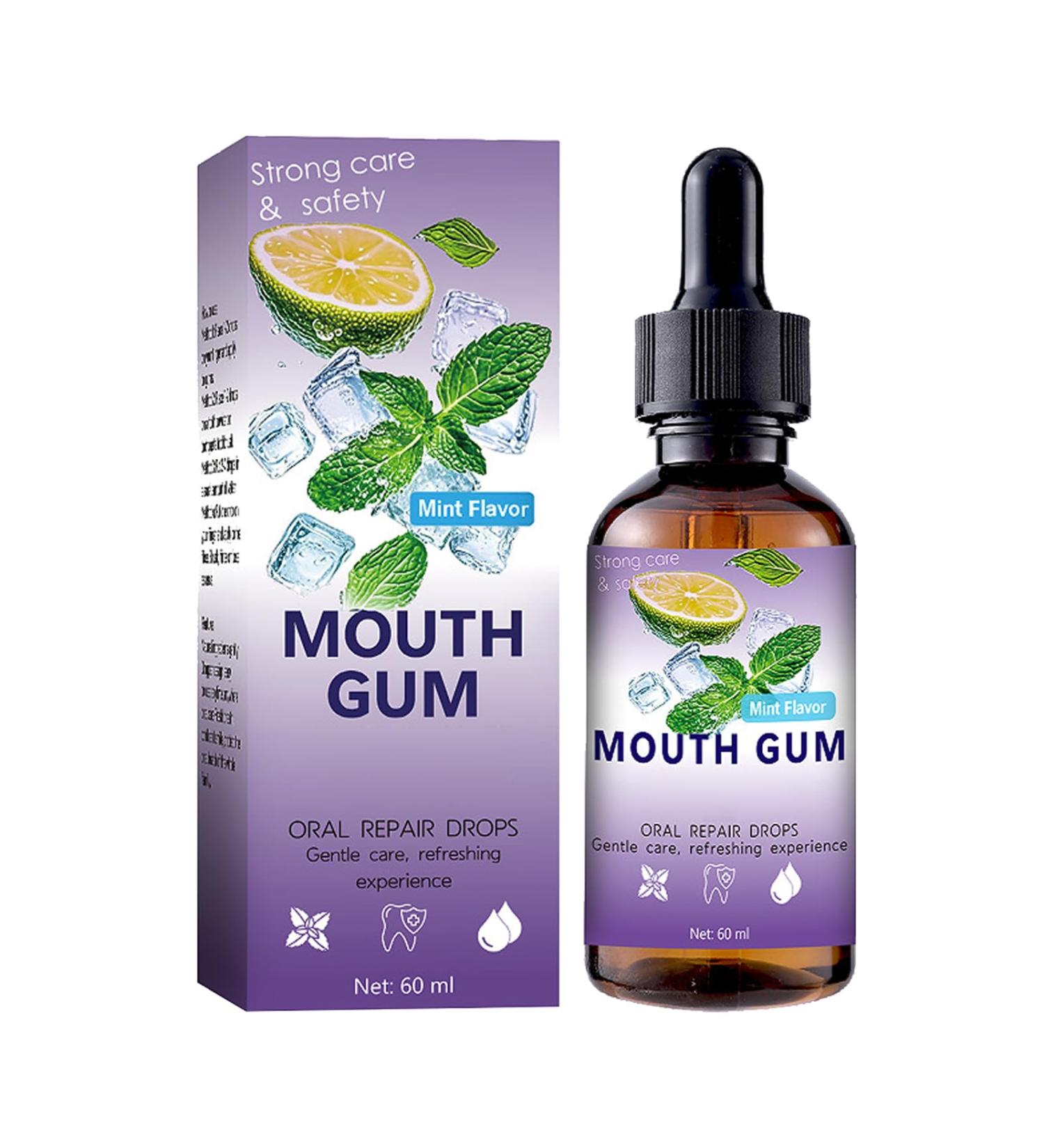 Mnozreo Natural gums oral care gum growth natural recovery oral care regenerating drops for gum growth 60 ml 1 piece - Buy Online on GoSupps.com