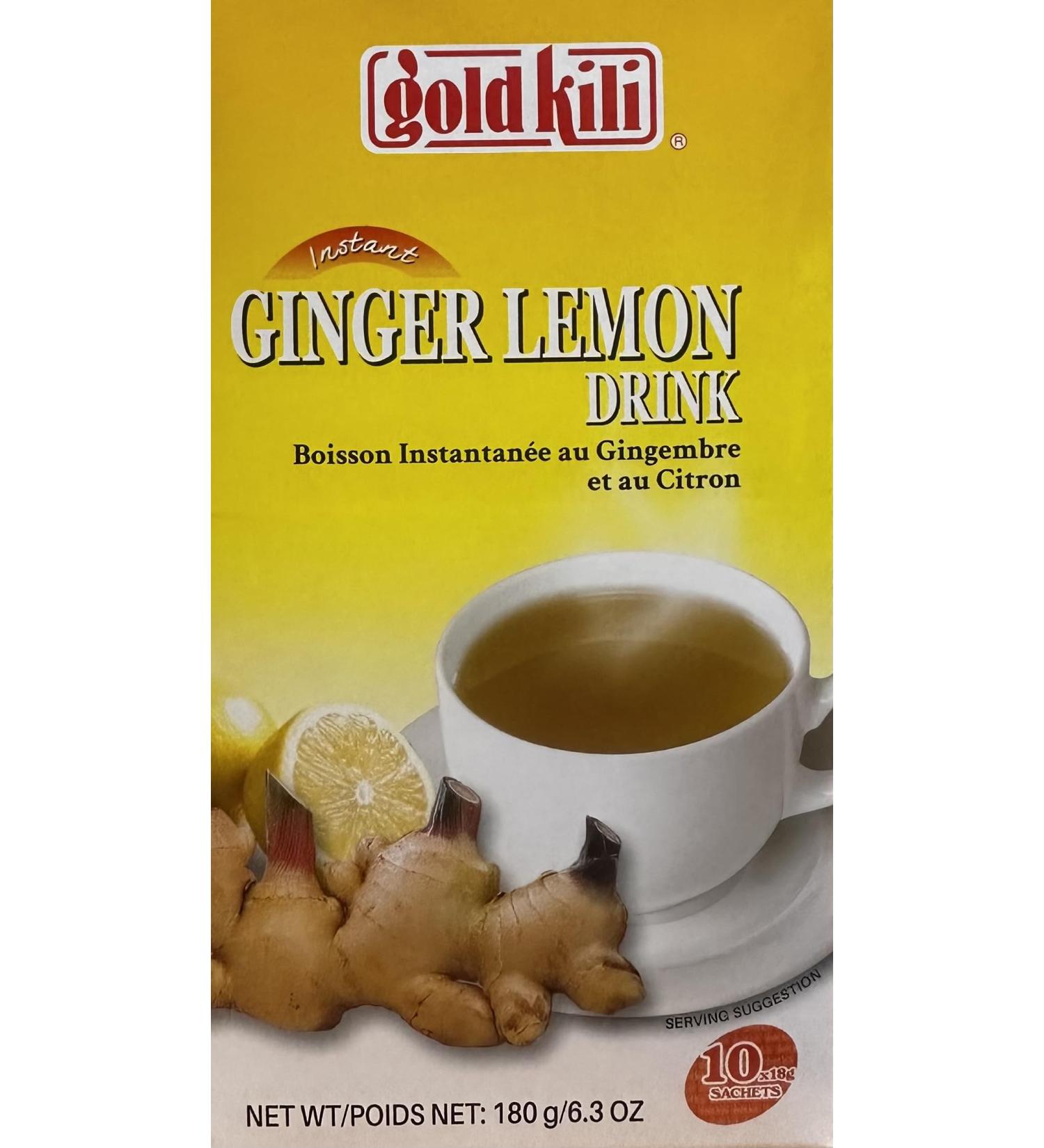 Gold Kili Instant Ginger Lemon Drink 180g (10 Tea Bags) - Buy Online on GoSupps.com