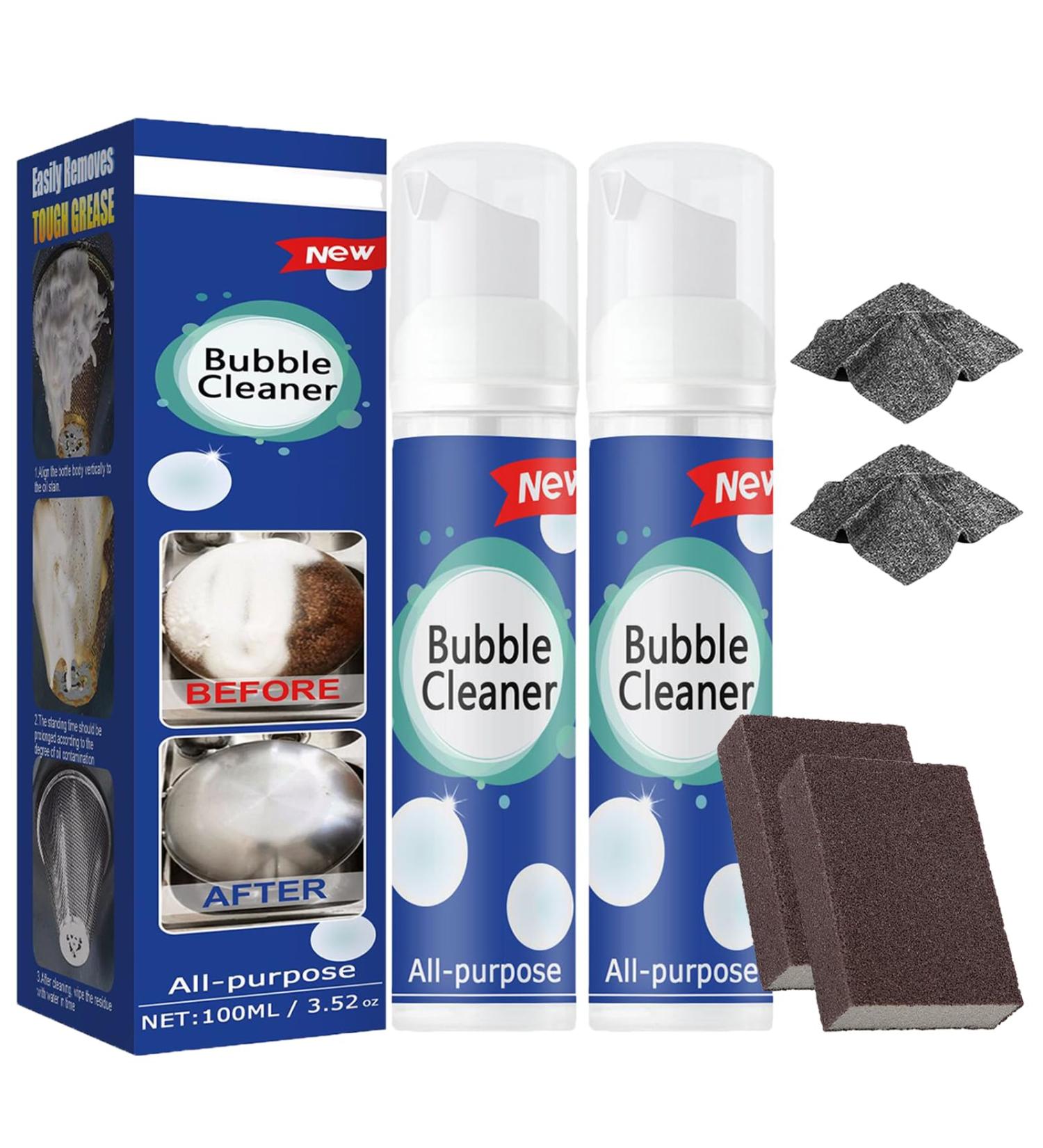 GDSAFS Zoto Cleaning Spray 2023 New North Moon Bubble Cleaner Foam Foaming Heavy Oil Stain Cleaner Rinse-Free Bubble Cleaner All Purpose Stain Remover (30ml-2Pcs) - Buy Online on GoSupps.com