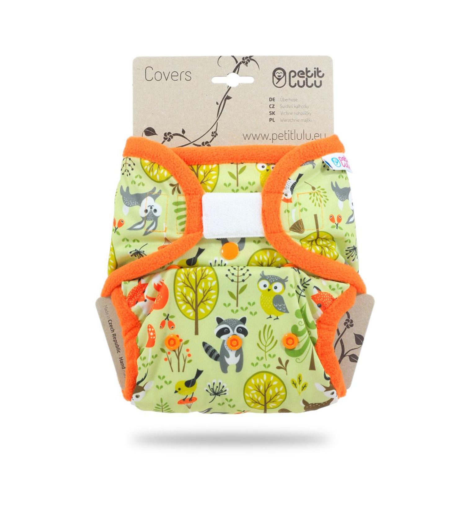 Buy Petit Lulu Size 2 Powy Overpants (5-16 kg) | Velcro | One Size Washable Baby Diaper Pants | Waterproof Fleet Diapers | Made in EU - Forest Animals Design - Buy Online on GoSupps.com