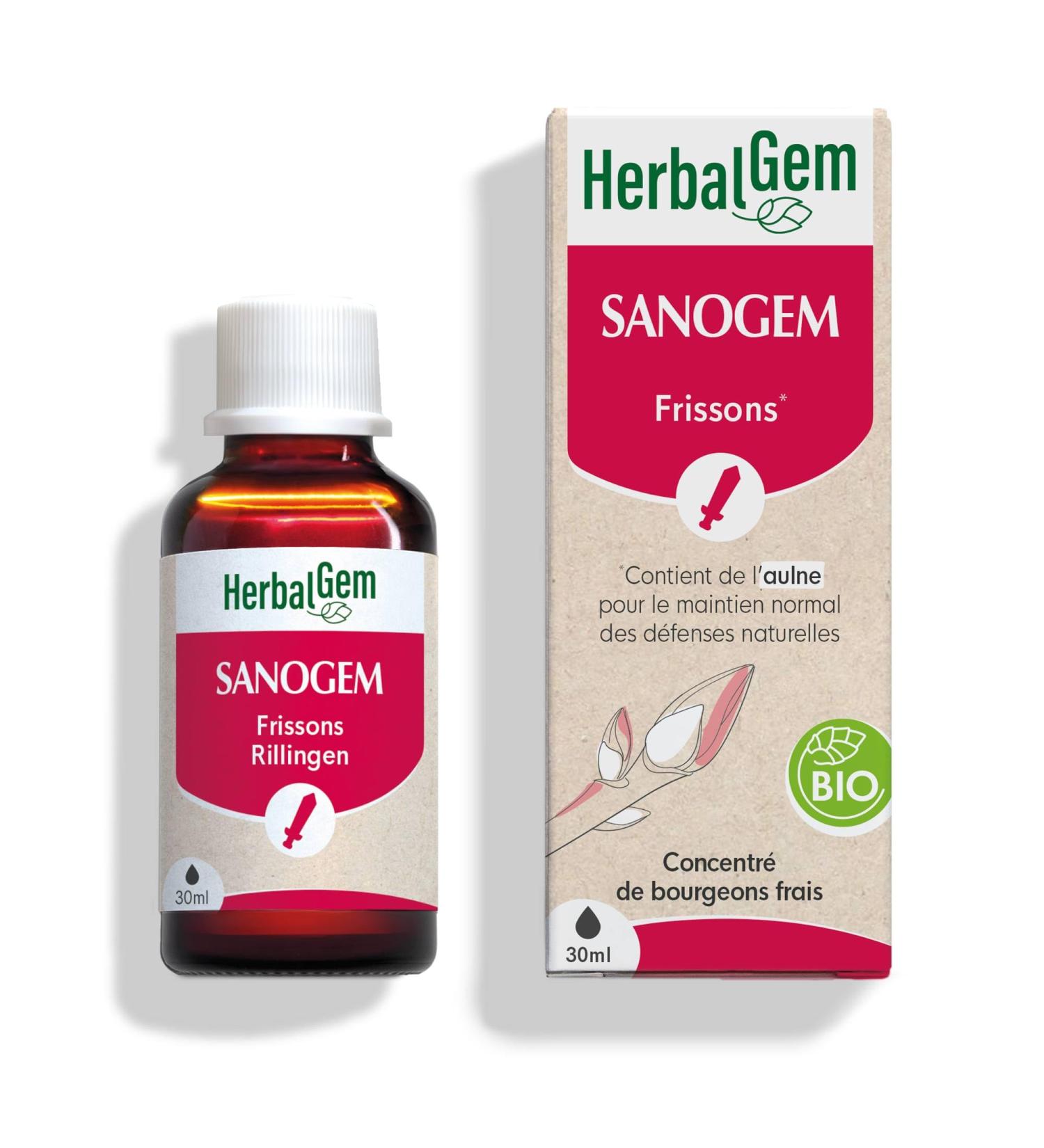 HerbalGem Sanogem Bio Complexe d fense forte Stop aux agressions ext rieures Gemmoth rapie Concentr e 30 ml Gouttes 30 ml (Lot de 1)
