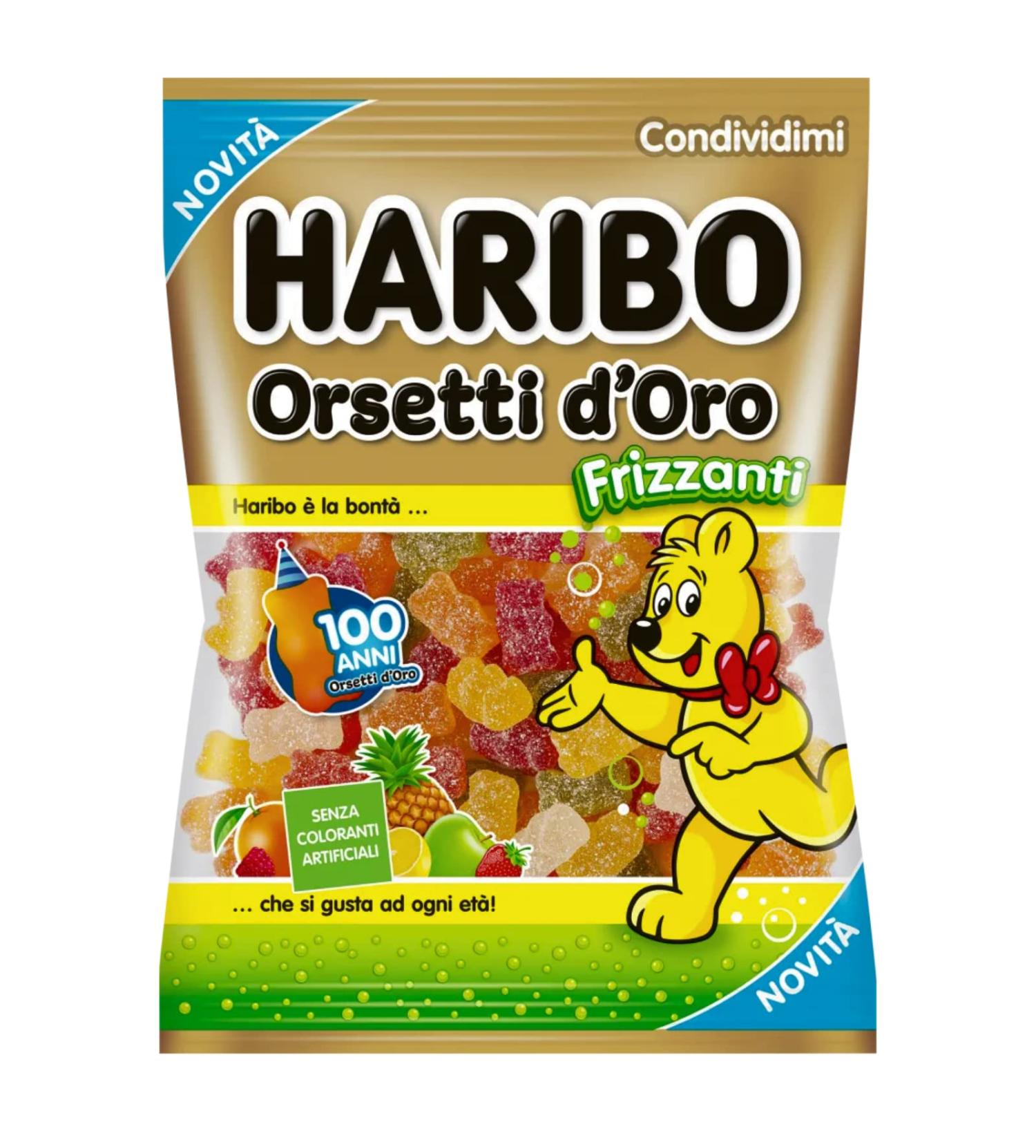 Haribo Sparkling Golden Bear Fruit Gummy Sweets 90g Bag