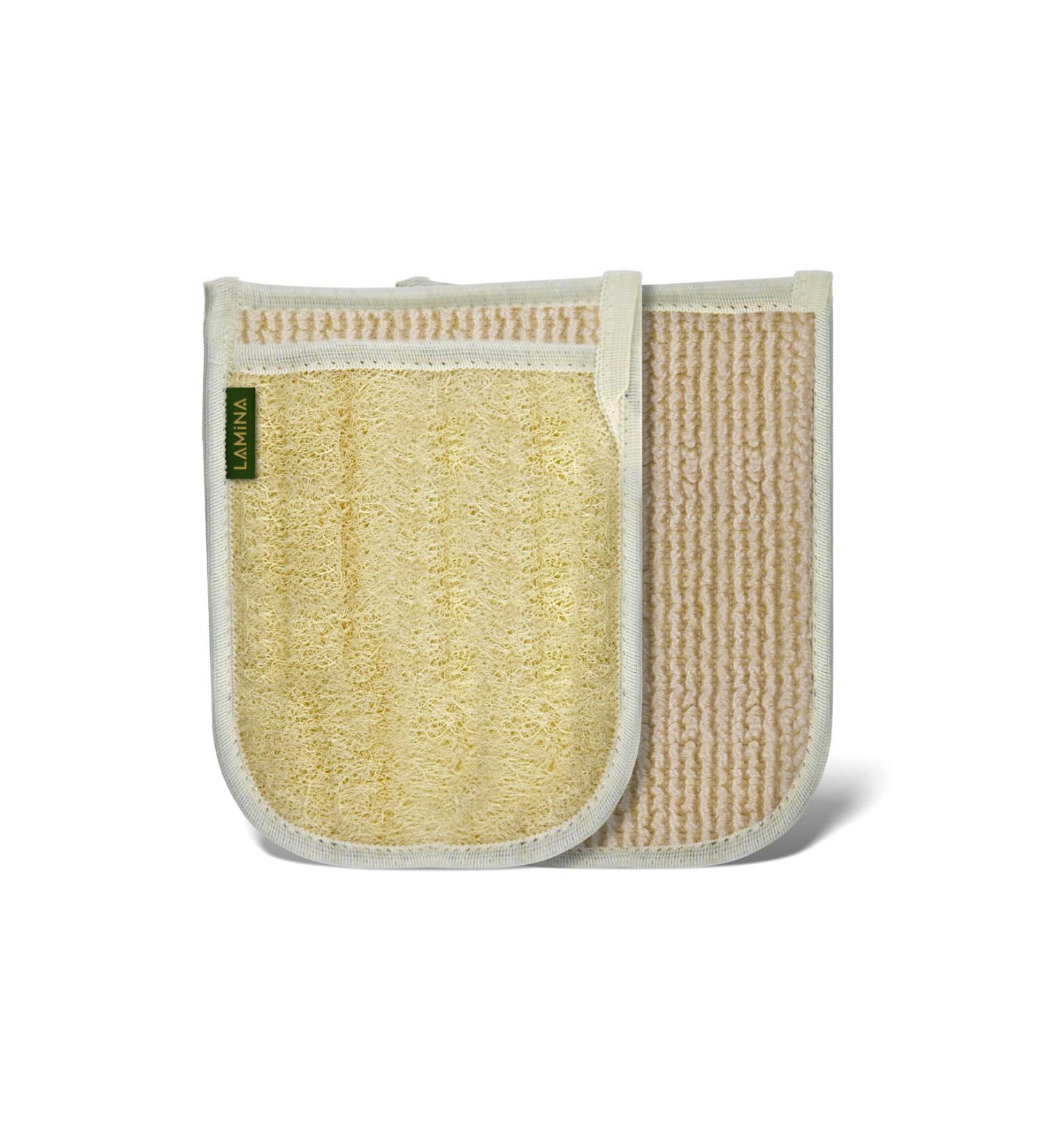 Natural Luffa Swam Shoe Peeling Glove | Lamina Quality Bath Loofah for All-Round Cleaning & Body Care - Buy Online on GoSupps.com
