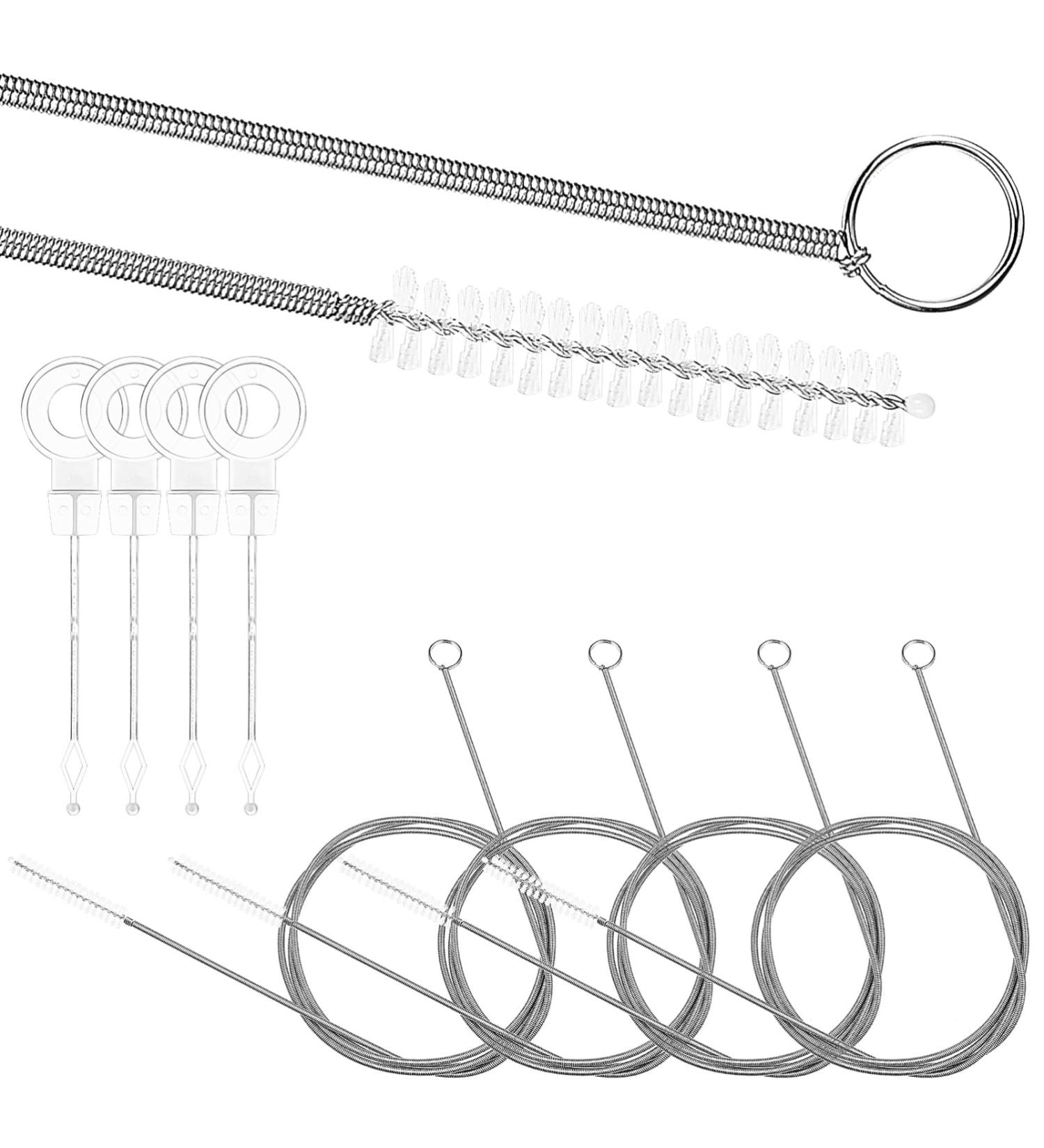Cabilock Drain Straw Brush Set - 4 Flexible Grabber Claw Tools for Kitchen Sink Drain Cleaning - Effective Home Drain Cleaners - Buy Online on GoSupps.com