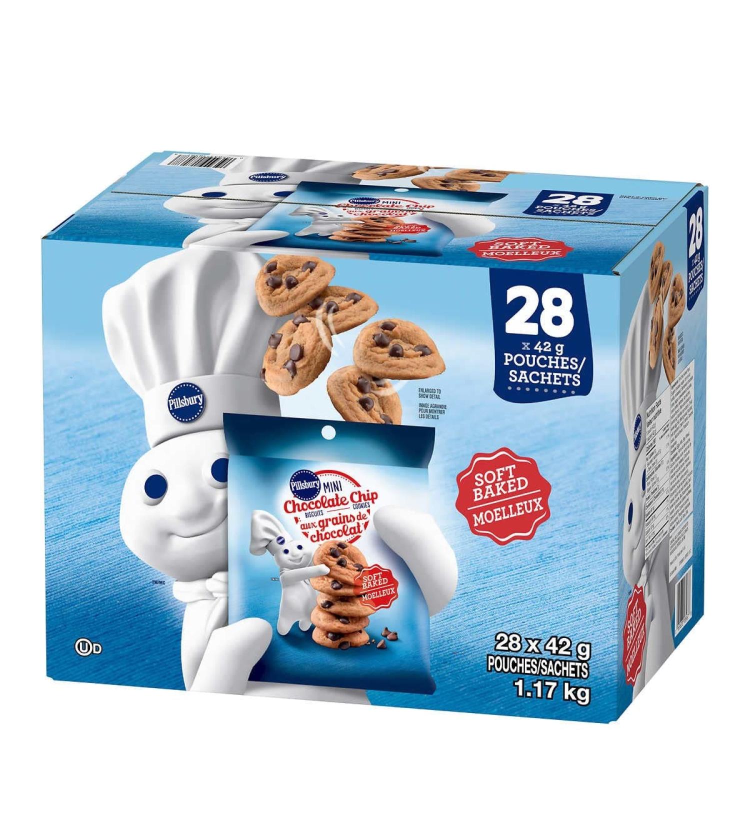 Pillsbury Mini Chocolate Chip Cookies 28 42 g