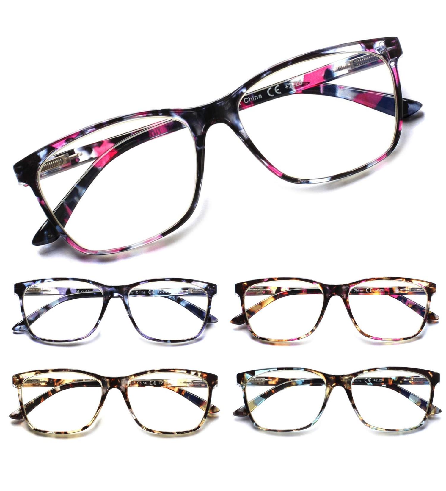 SIGVAN Ladies Blue Light Blocking Reading Glasses with Fashion Print - Multicolour 1.75x - Buy Online on GoSupps.com